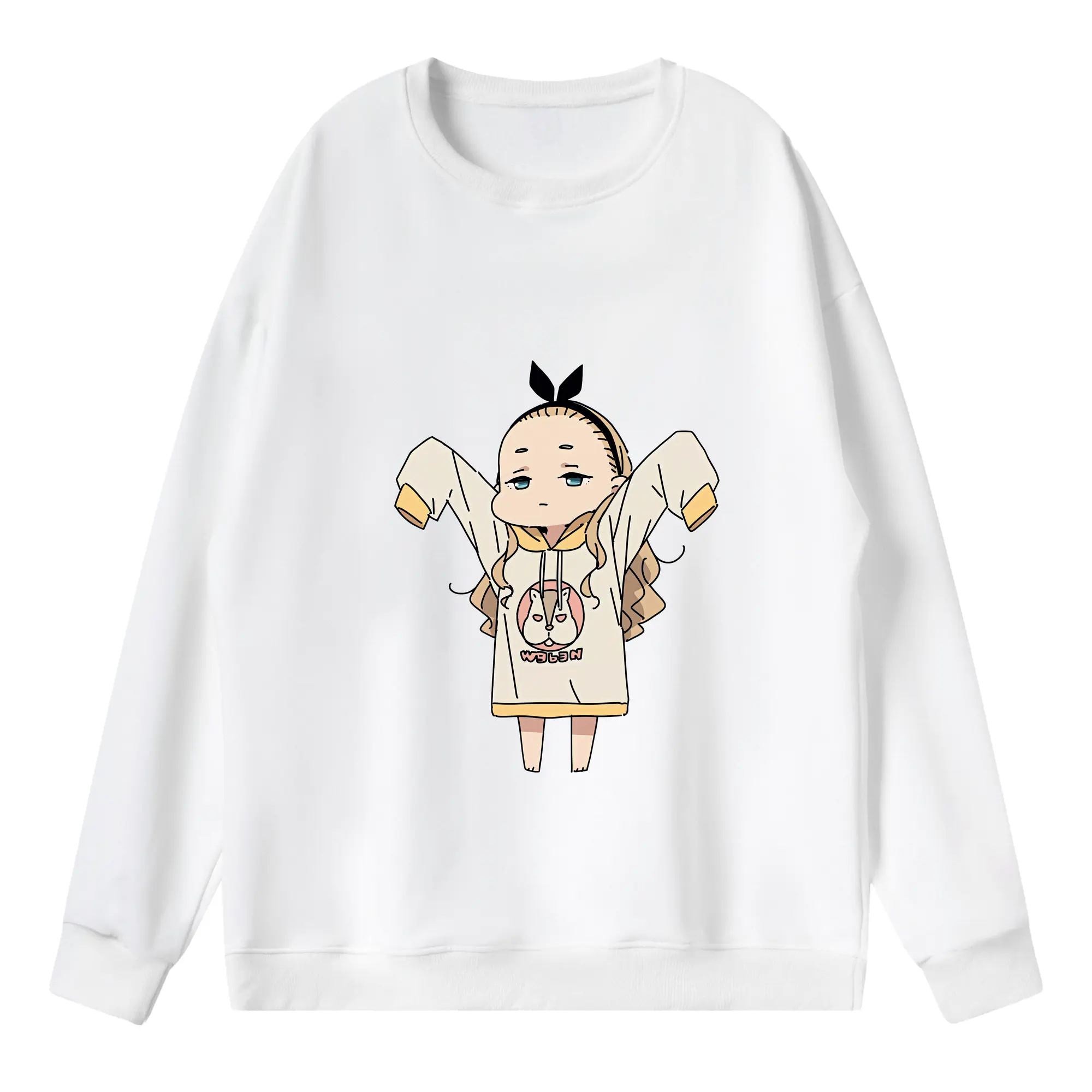 リコリス・リコイル グッズ,クルミ - 薄手 クルーネック スウェット 裏毛260g · ポリエステル 春秋向け カジュアル 男女兼用 · トレーナー デイリー スポーツ 散歩に最適