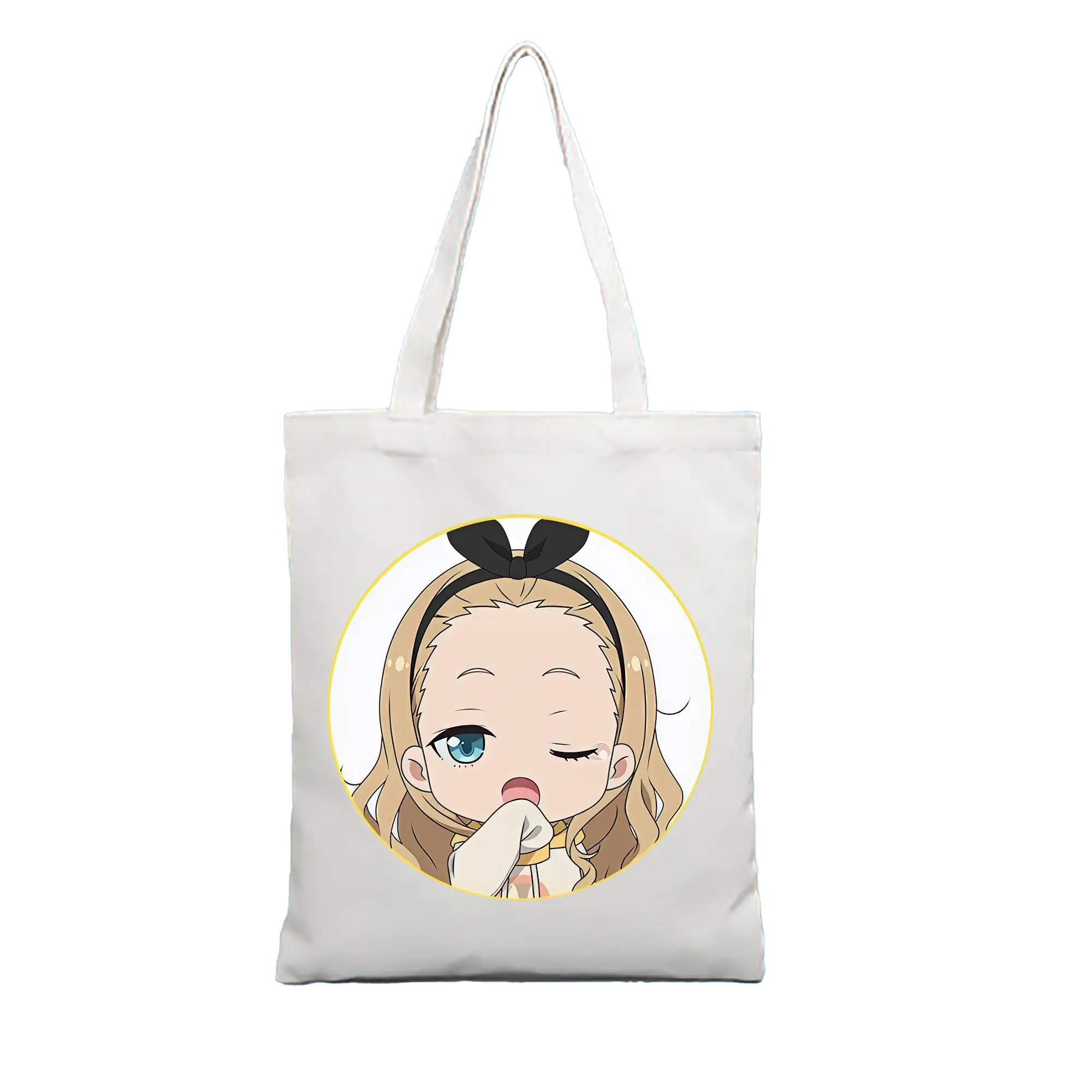 リコリス・リコイル グッズ,クルミ - 縦型キャンバス手提げバッグ（トートバッグ） ・ キャンバス素材 ・ ショッピング用 ・ 軽量 丈夫 お手入れ簡単