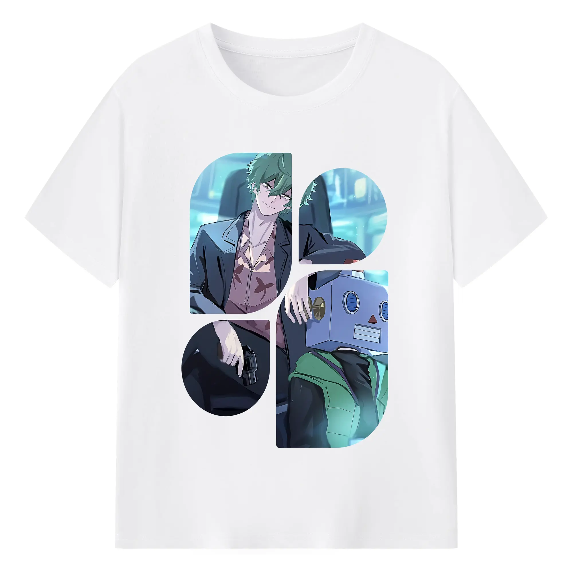 リコリス・リコイル グッズ,真島 - 綿100％ 半袖Tシャツ ・ フロントプリント ・ 快適 通気性 ・ 日常使い 散歩 スポーツ用