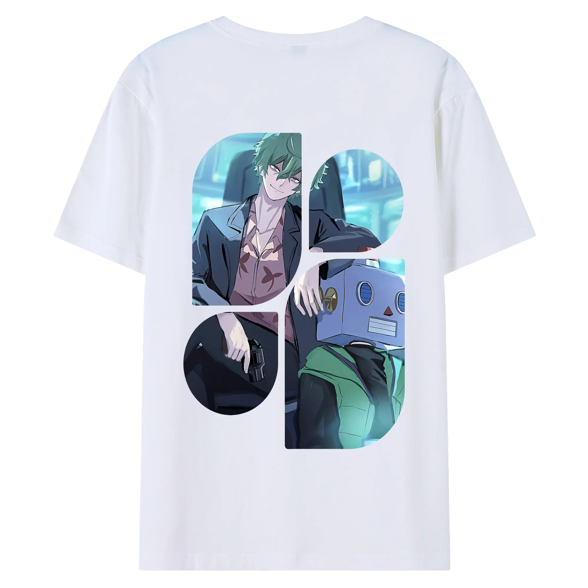 リコリス・リコイル グッズ,真島 - 綿100％ 半袖Tシャツ ・ バックプリント ・ 快適 通気性 ・ 日常使い 散歩 スポーツ用