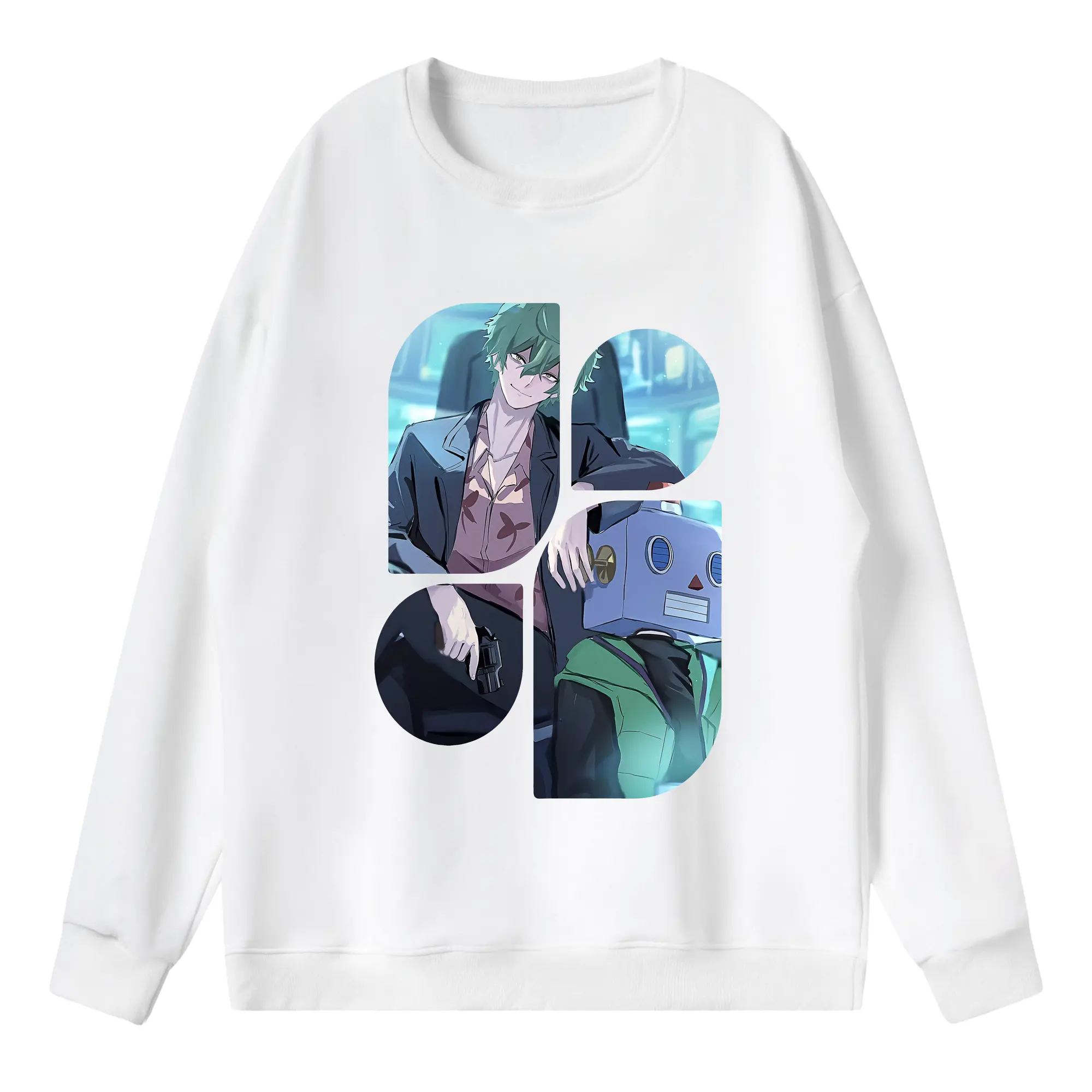 リコリス・リコイル グッズ,真島 - 薄手 クルーネック スウェット 裏毛260g · ポリエステル 春秋向け カジュアル 男女兼用 · トレーナー デイリー スポーツ 散歩に最適