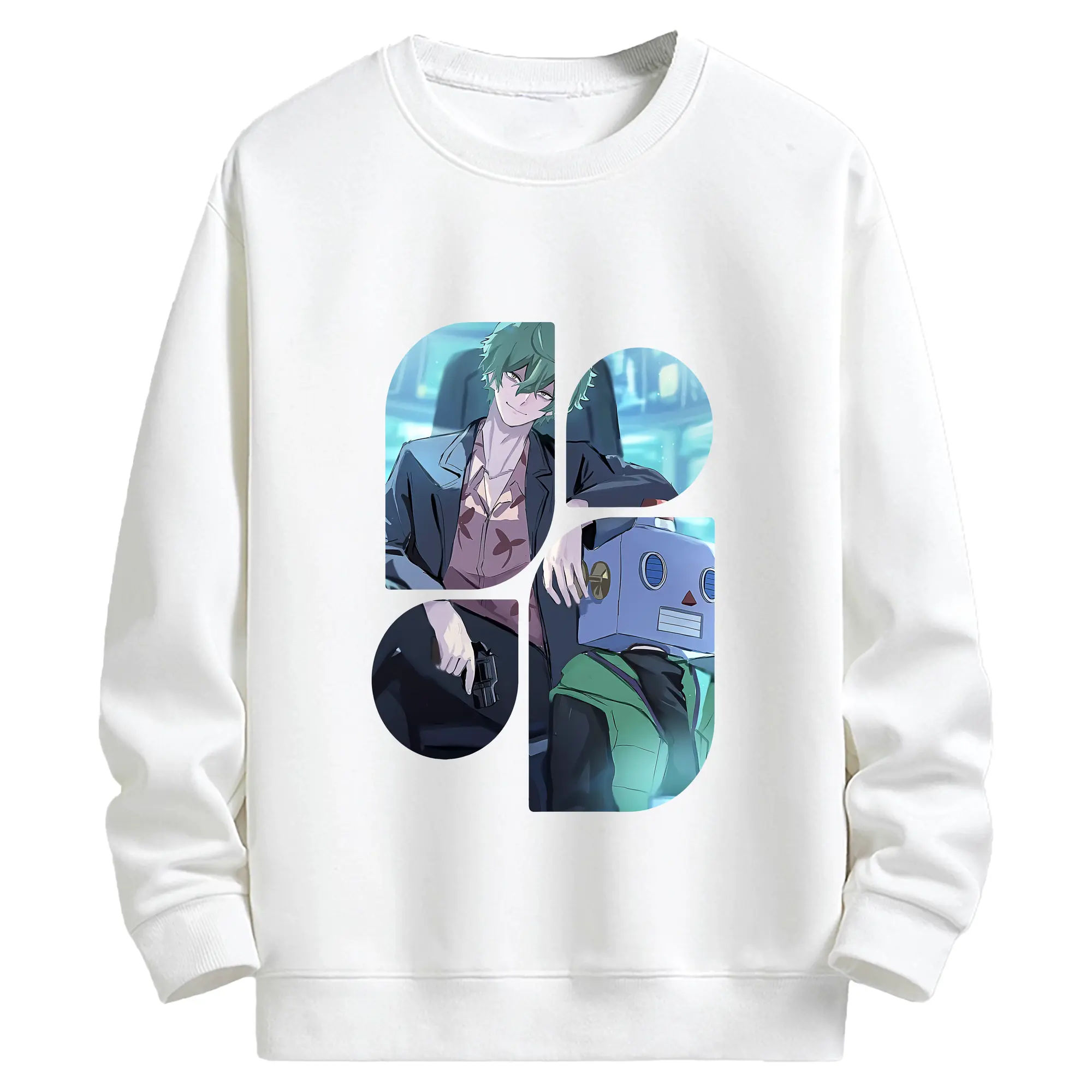 リコリス・リコイル グッズ,真島 - キッズ クルーネックスウェットシャツ ・ フロントプリント ・ 綿80％ ポリエステル20％ ・ 快適 通学 スポーツ 日常使い お散歩用