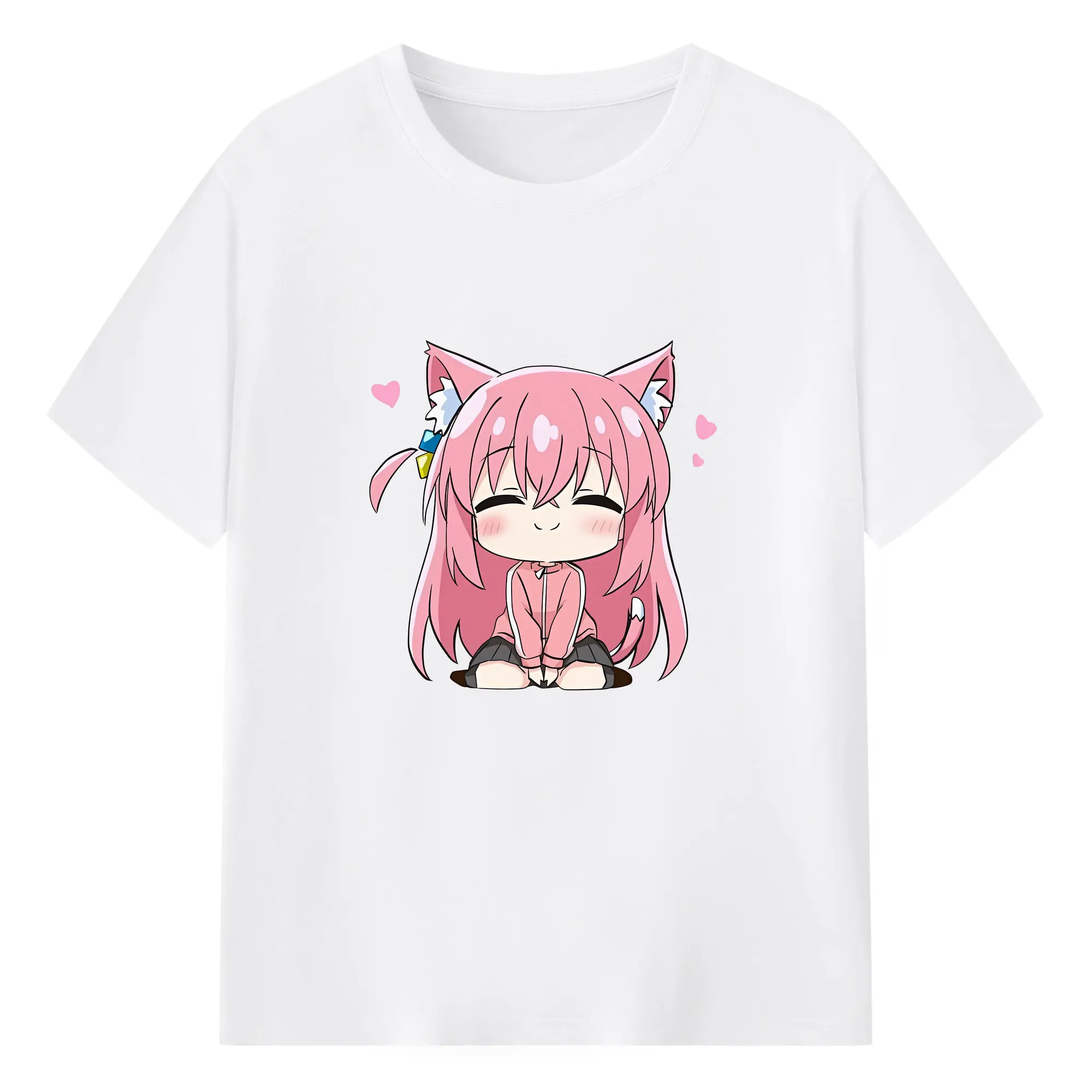 ぼっちざろっく！ グッズ,後藤ひとり - 綿100％ 半袖Tシャツ ・ フロントプリント ・ 快適 通気性 ・ 日常使い 散歩 スポーツ用