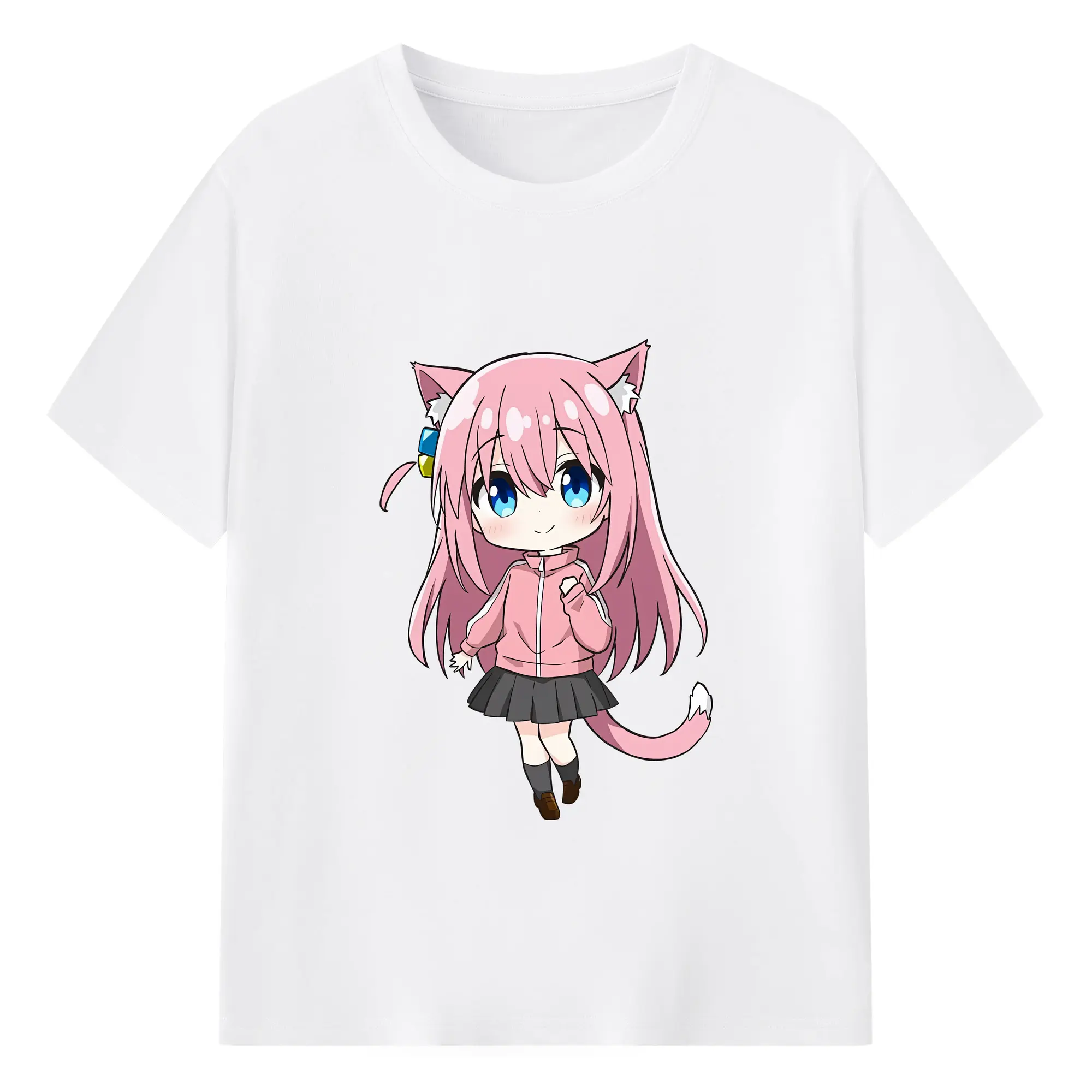 ぼっちざろっく！ グッズ,後藤ひとり - 綿100％ 半袖Tシャツ ・ フロントプリント ・ 快適 通気性 ・ 日常使い 散歩 スポーツ用