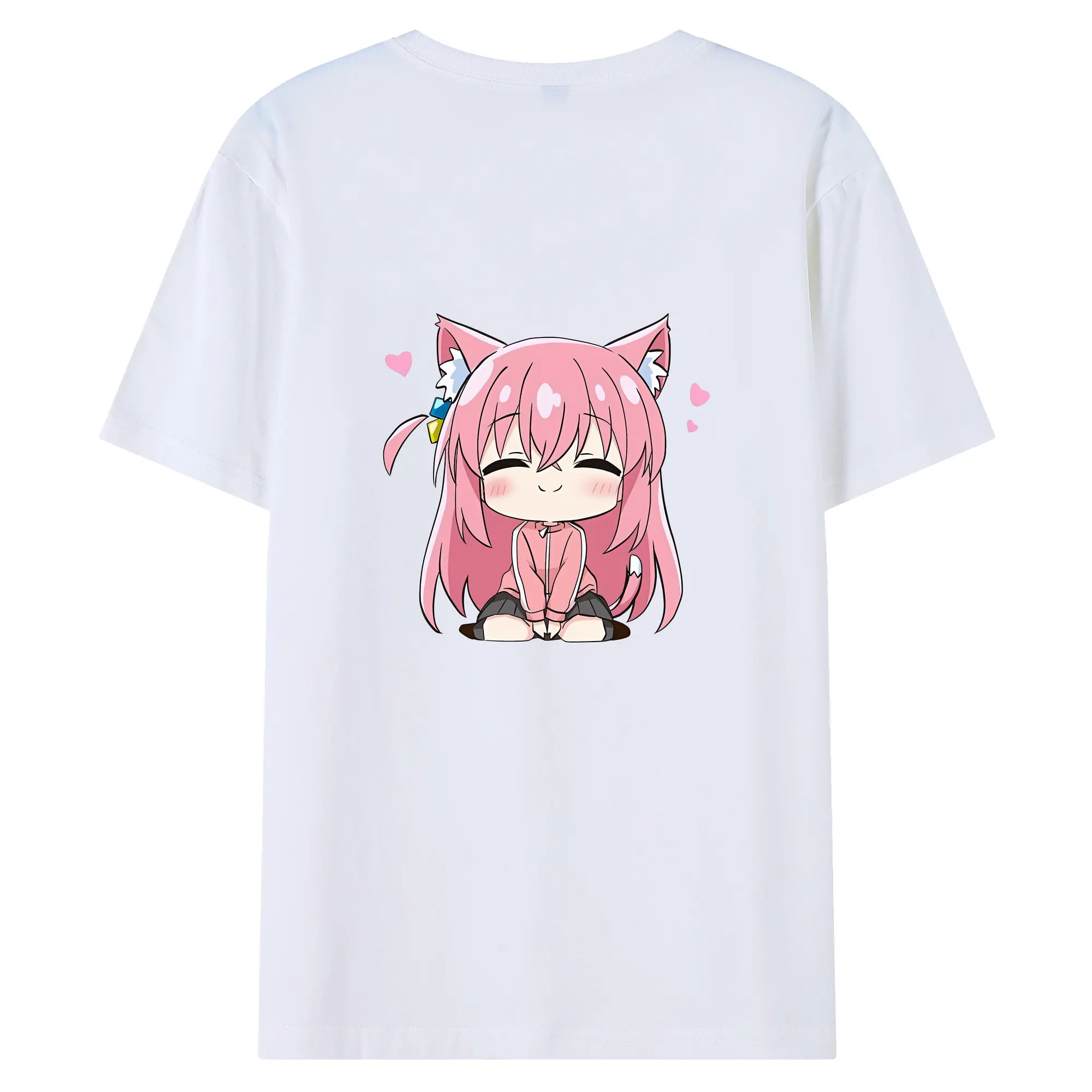 ぼっちざろっく！ グッズ,後藤ひとり - 綿100％ 半袖Tシャツ ・ バックプリント ・ 快適 通気性 ・ 日常使い 散歩 スポーツ用