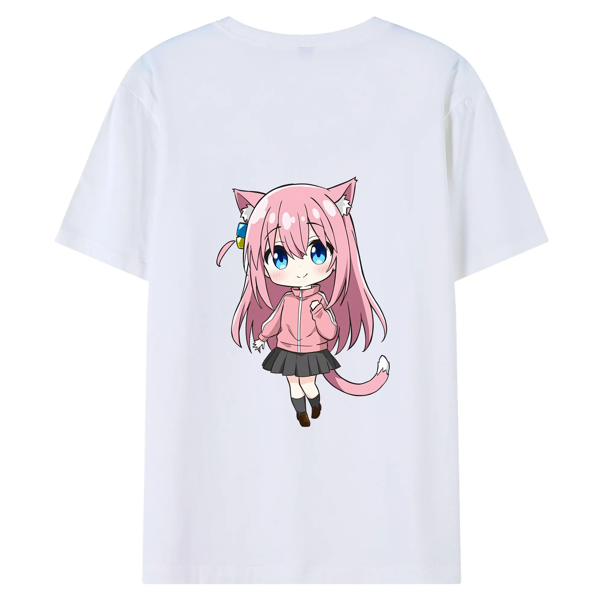 ぼっちざろっく！ グッズ,後藤ひとり - 綿100％ 半袖Tシャツ ・ バックプリント ・ 快適 通気性 ・ 日常使い 散歩 スポーツ用