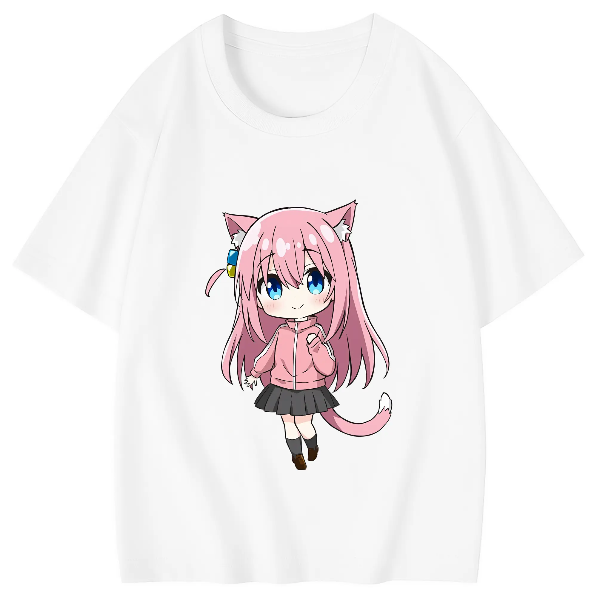 ぼっちざろっく！ グッズ,後藤ひとり - 綿100％ キッズTシャツ ・ フロントプリント ・ 快適 通気性 ・ スポーツ カジュアル 散歩用