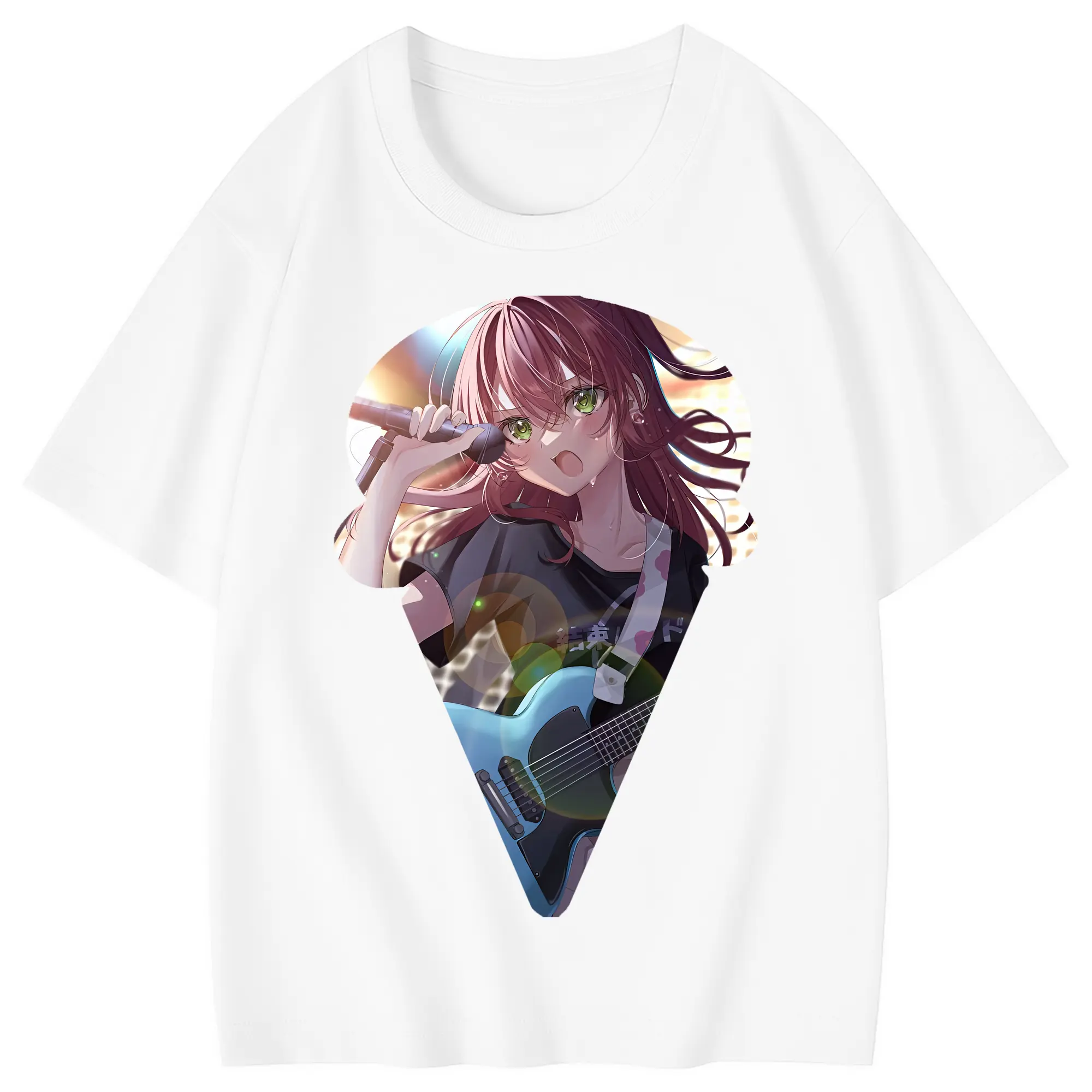 ぼっちざろっく！ グッズ,後藤ひとり - 綿100％ キッズTシャツ ・ フロントプリント ・ 快適 通気性 ・ スポーツ カジュアル 散歩用