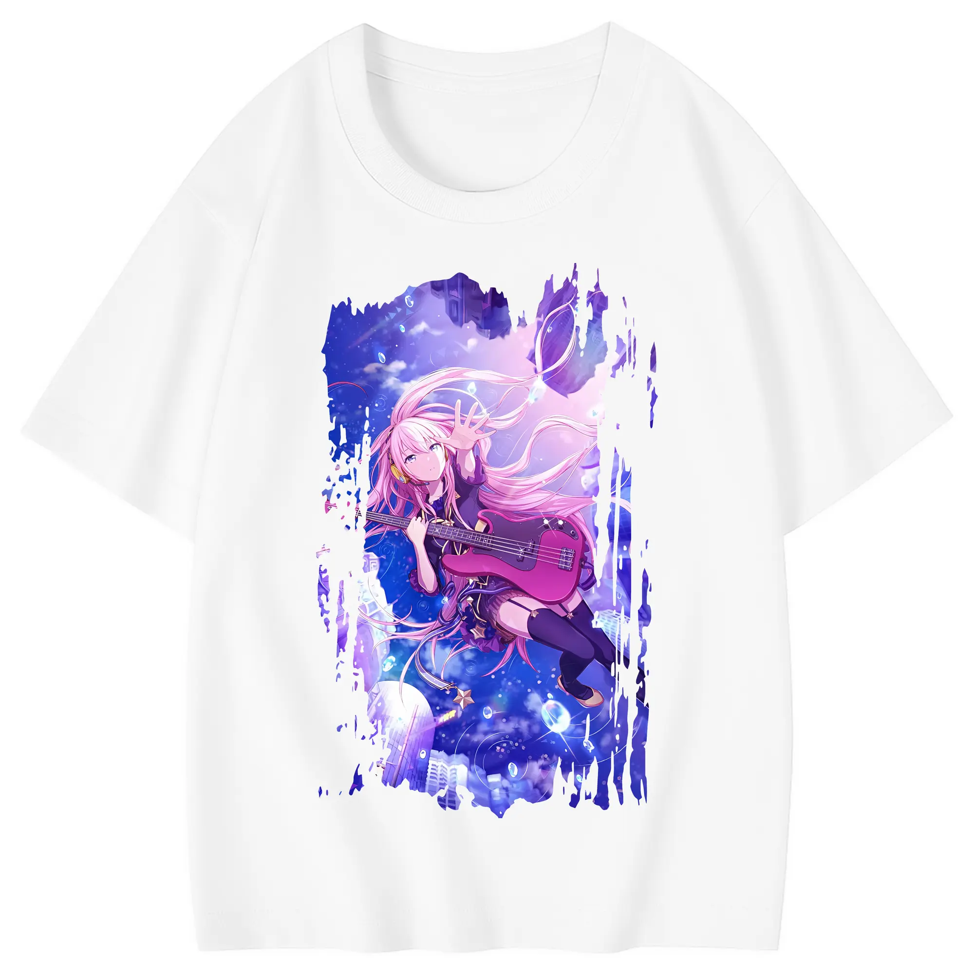 ぼっちざろっく！ グッズ,後藤ひとり - 綿100％ キッズTシャツ ・ フロントプリント ・ 快適 通気性 ・ スポーツ カジュアル 散歩用