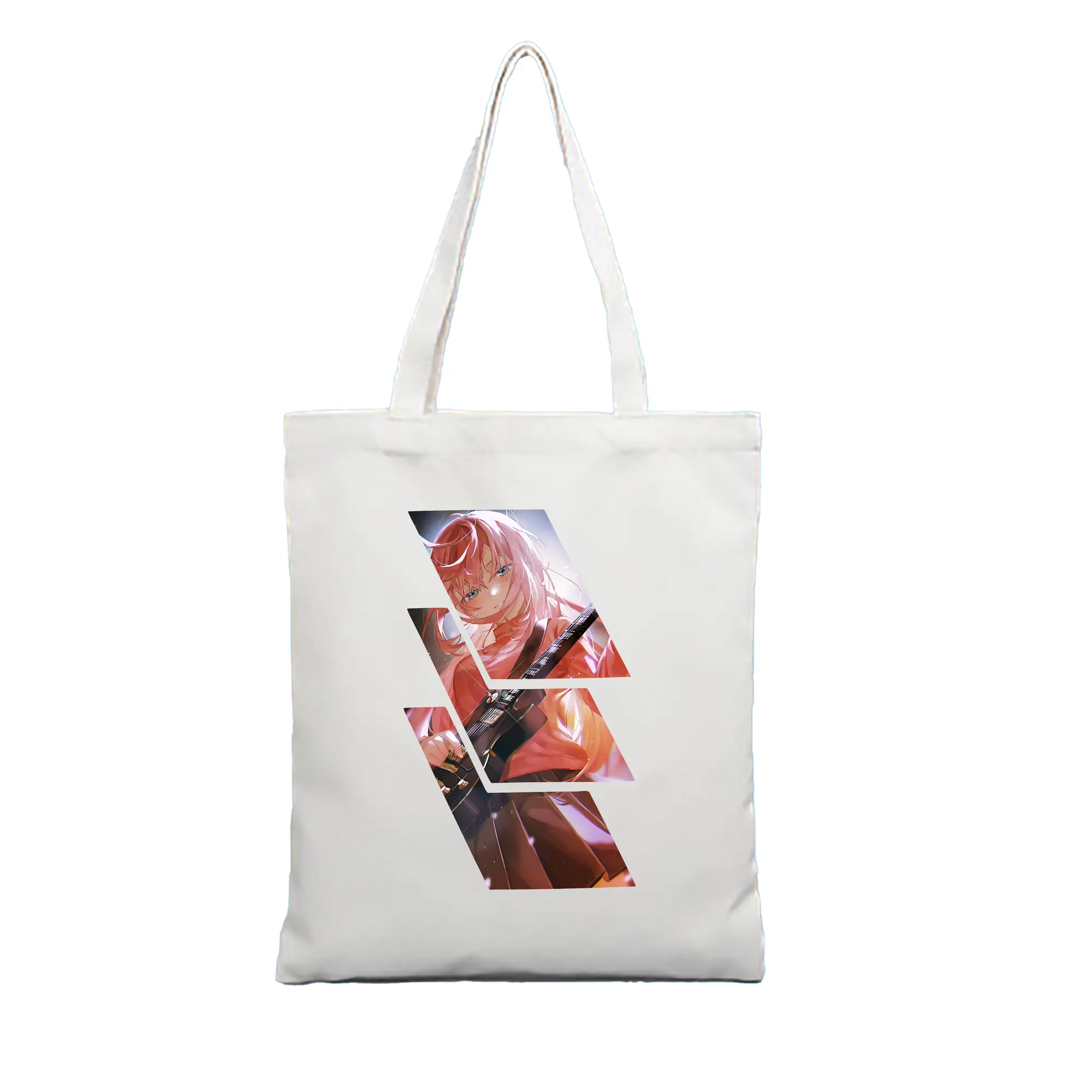 ぼっちざろっく！ グッズ,後藤ひとり - 縦型キャンバス手提げバッグ（トートバッグ） ・ キャンバス素材 ・ ショッピング用 ・ 軽量 丈夫 お手入れ簡単