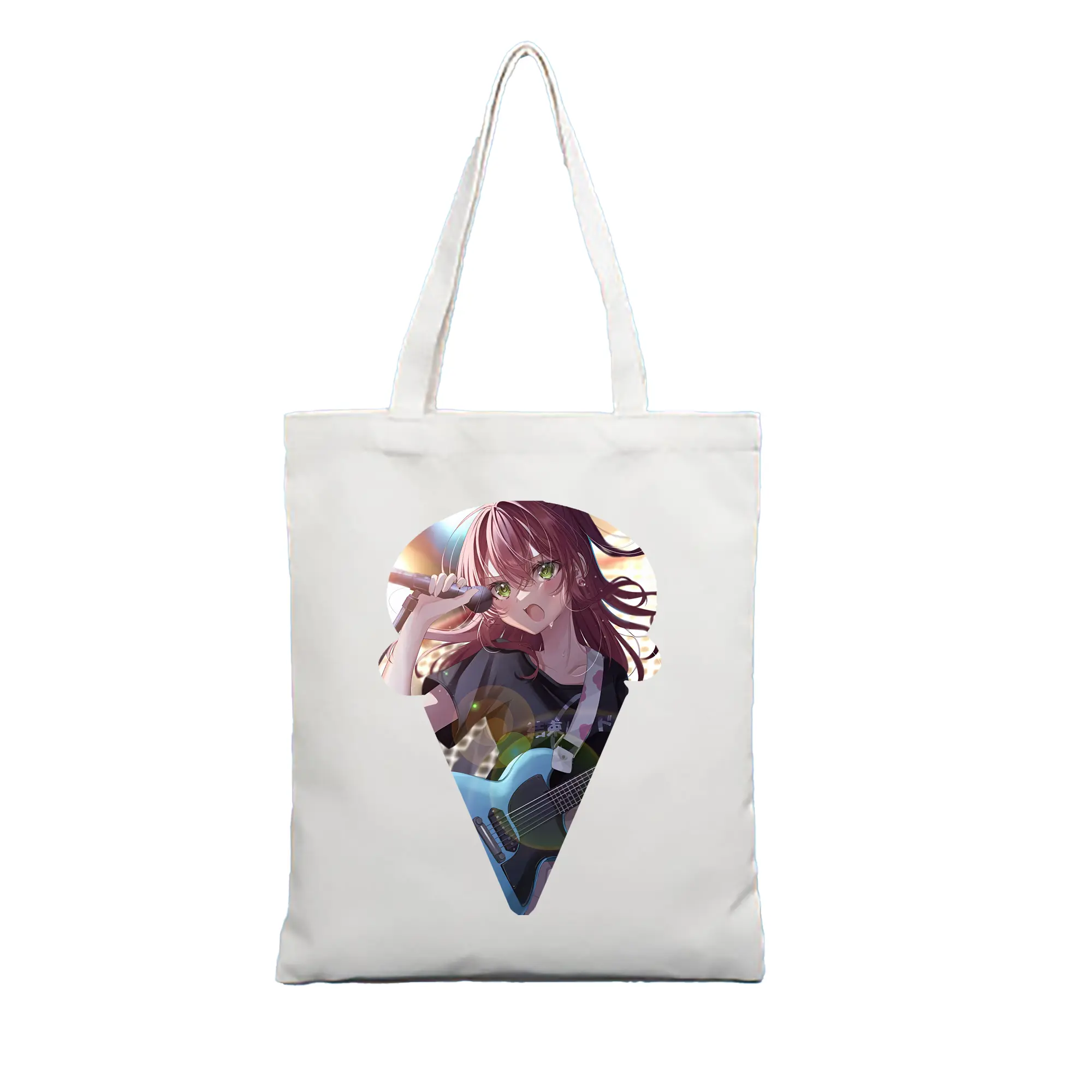 ぼっちざろっく！ グッズ,後藤ひとり - 縦型キャンバス手提げバッグ（トートバッグ） ・ キャンバス素材 ・ ショッピング用 ・ 軽量 丈夫 お手入れ簡単