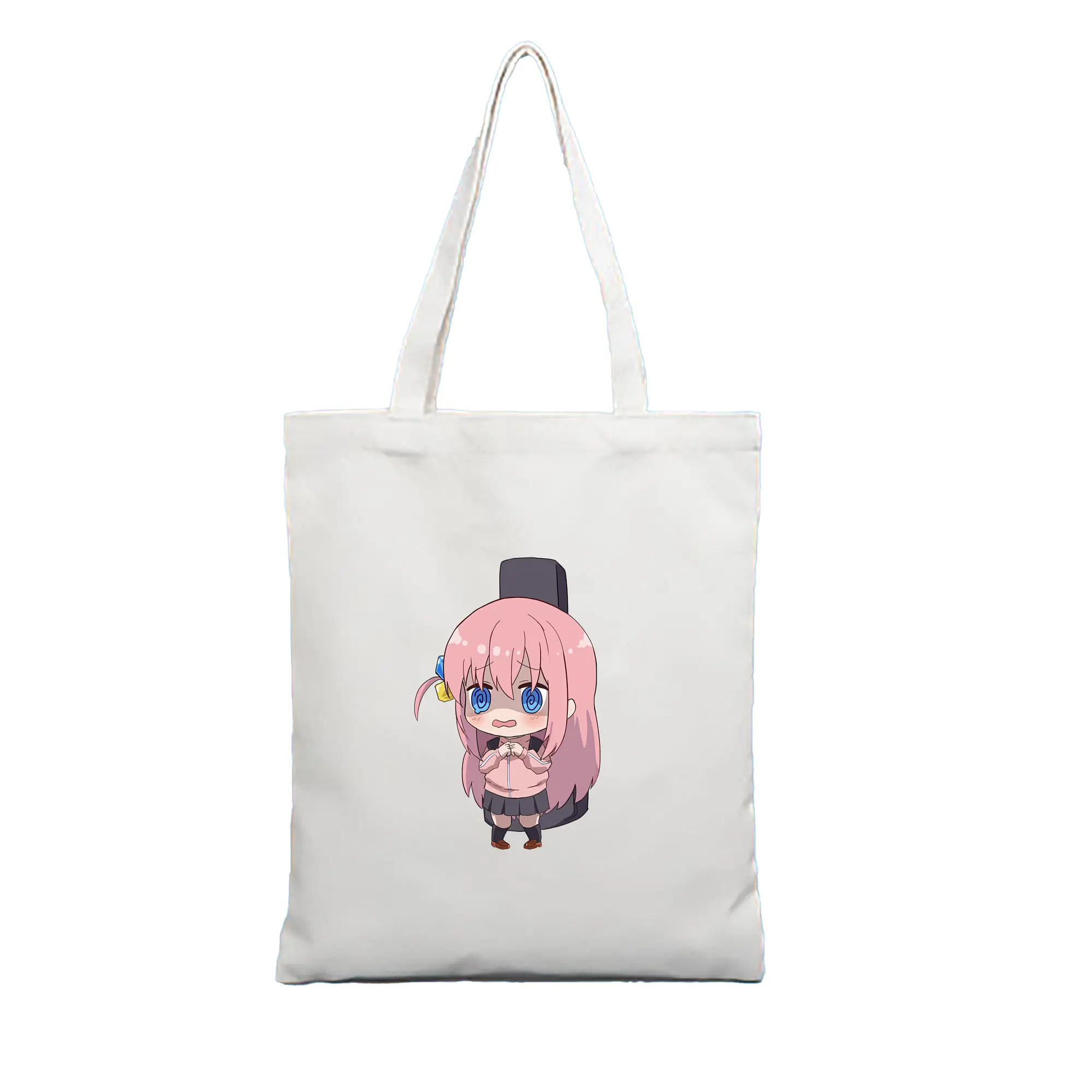 ぼっちざろっく！ グッズ,後藤ひとり - 縦型キャンバス手提げバッグ（トートバッグ） ・ キャンバス素材 ・ ショッピング用 ・ 軽量 丈夫 お手入れ簡単