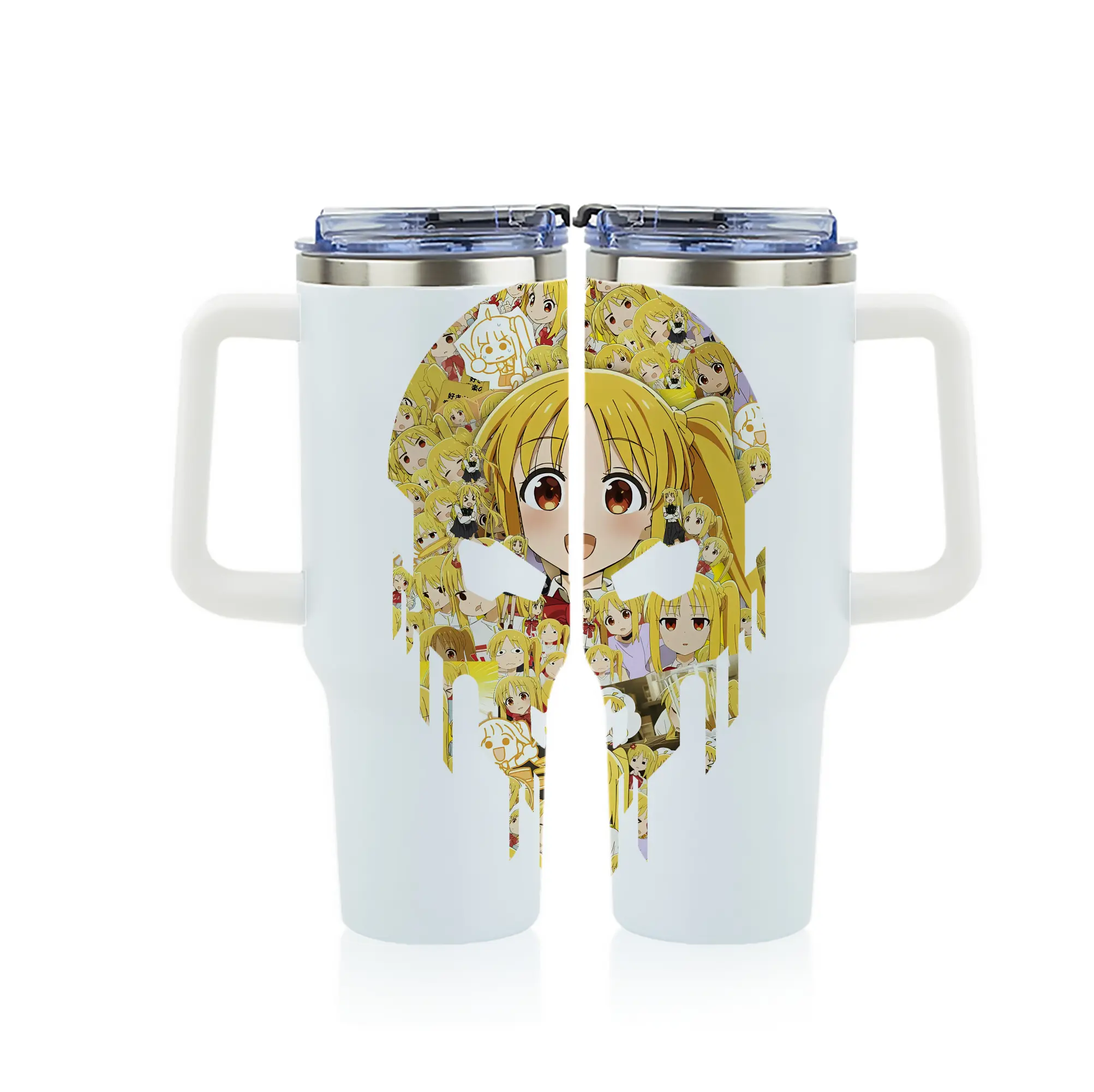 ぼっちざろっく！ グッズ,伊地知虹夏 - 1200mL フルプリント車用タンブラー ・ 304ステンレス 内側 ・ 201ステンレス 外側 ・ 保温 保冷 ・ 通勤 ドライブ アウトドア用