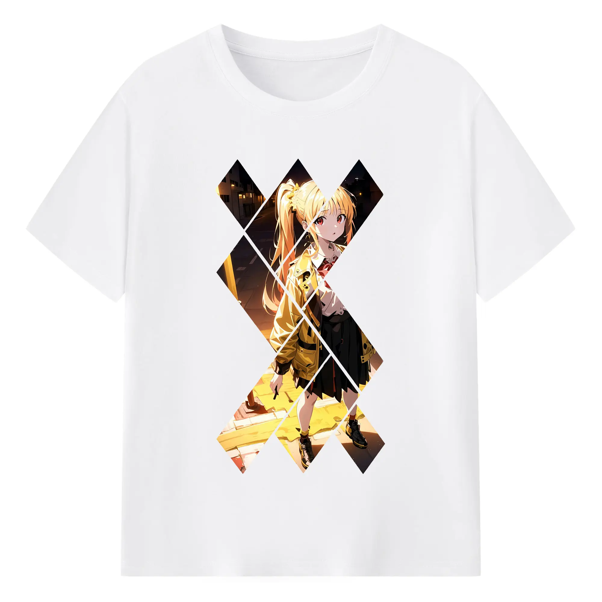 ぼっちざろっく！ グッズ,伊地知虹夏 - 綿100％ 半袖Tシャツ ・ フロントプリント ・ 快適 通気性 ・ 日常使い 散歩 スポーツ用