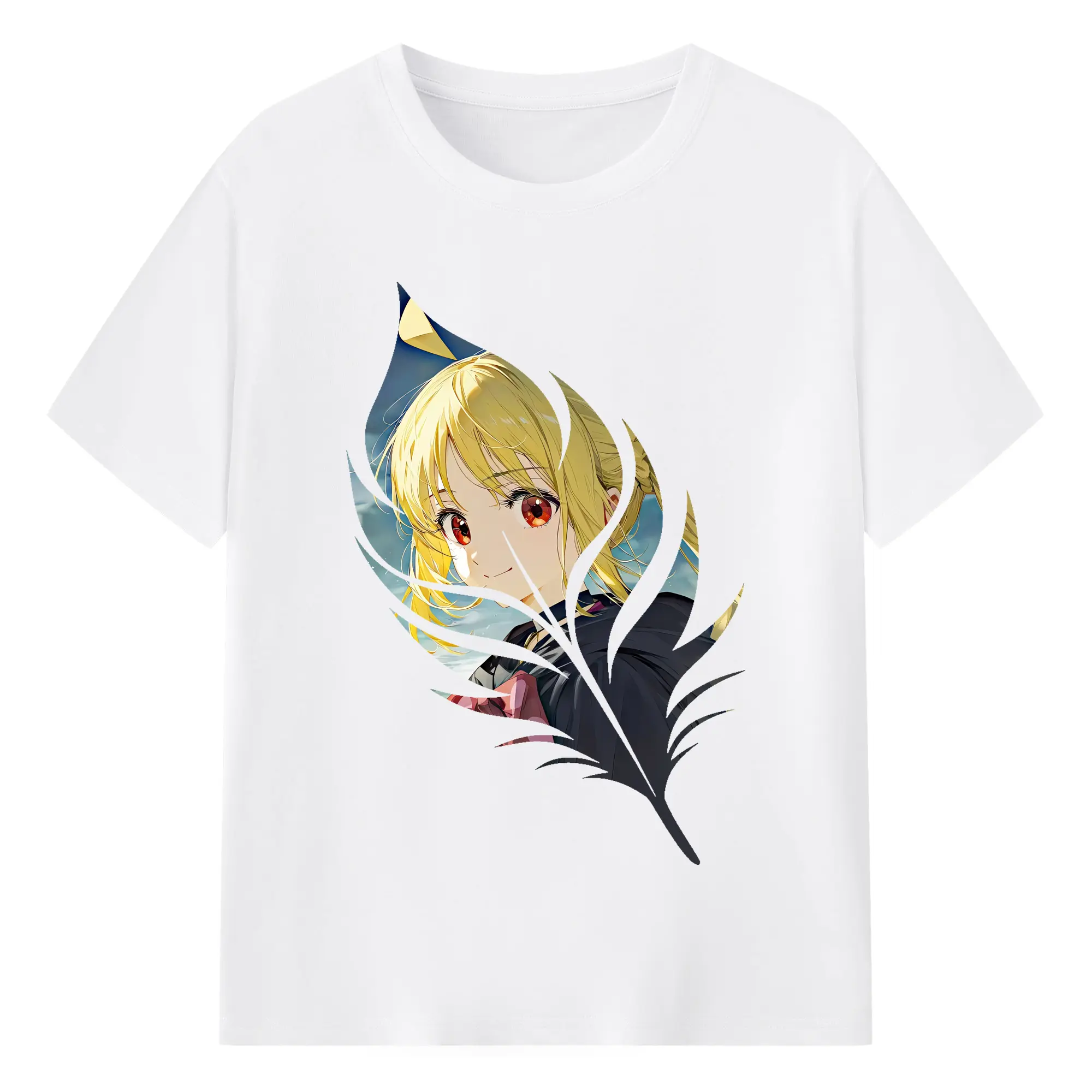 ぼっちざろっく！ グッズ,伊地知虹夏 - 綿100％ 半袖Tシャツ ・ フロントプリント ・ 快適 通気性 ・ 日常使い 散歩 スポーツ用