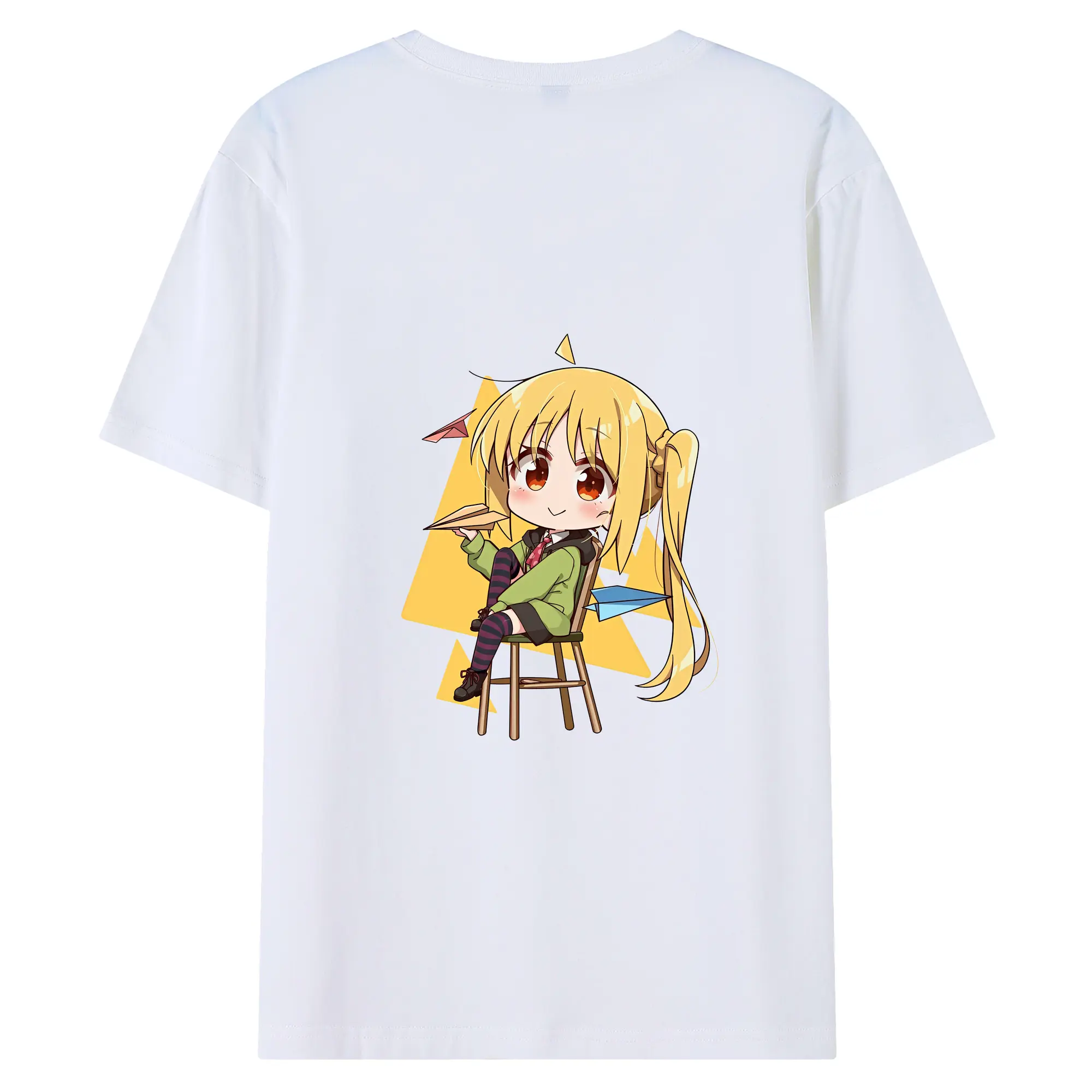 ぼっちざろっく！ グッズ,伊地知虹夏 - 綿100％ 半袖Tシャツ ・ バックプリント ・ 快適 通気性 ・ 日常使い 散歩 スポーツ用