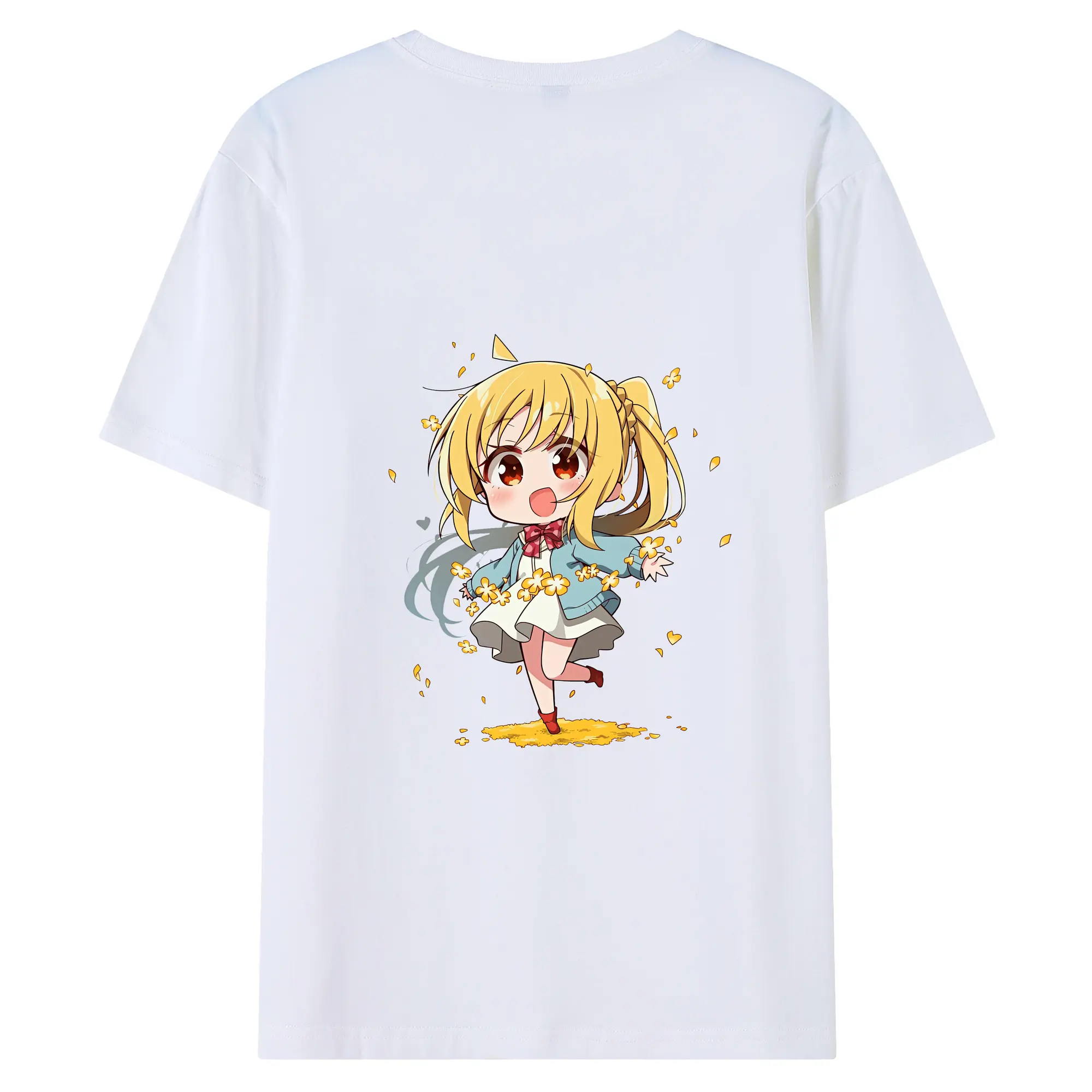 ぼっちざろっく！ グッズ,伊地知虹夏 - 綿100％ 半袖Tシャツ ・ バックプリント ・ 快適 通気性 ・ 日常使い 散歩 スポーツ用