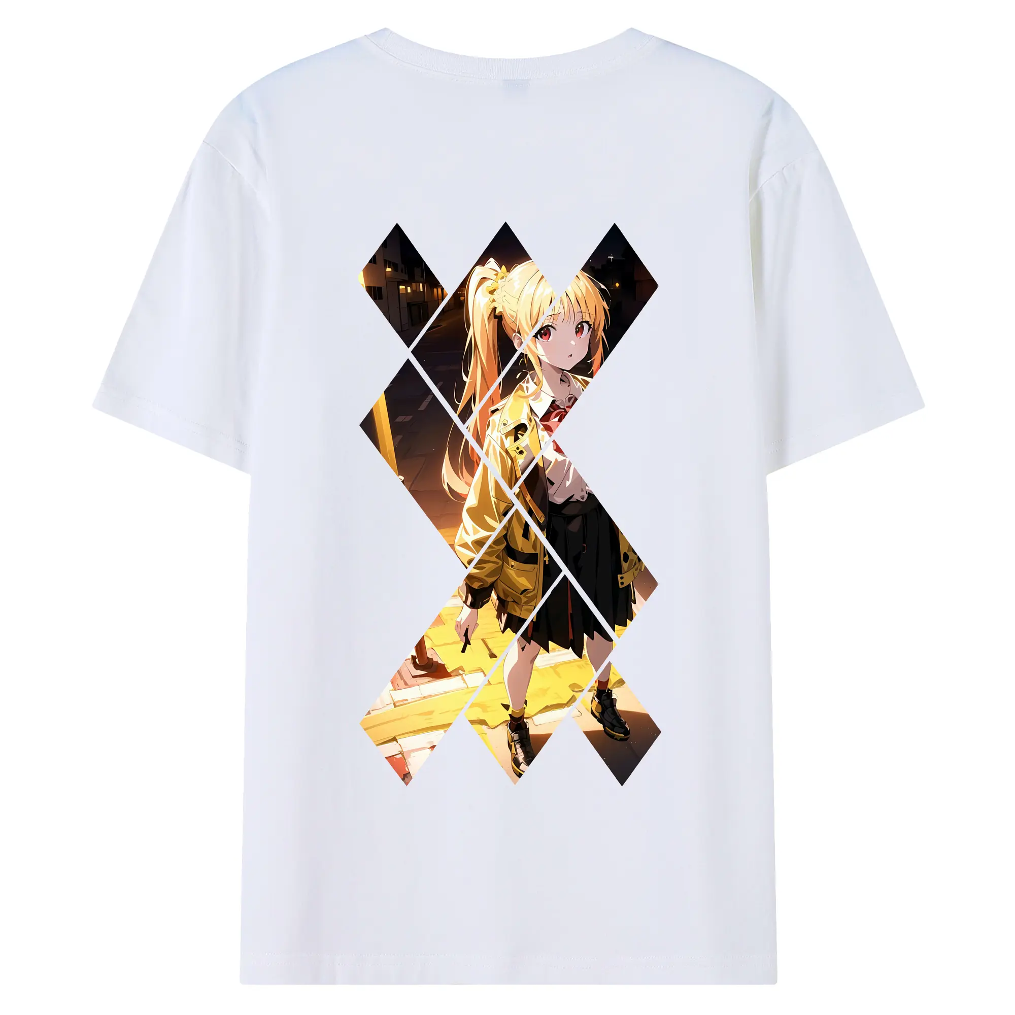 ぼっちざろっく！ グッズ,伊地知虹夏 - 綿100％ 半袖Tシャツ ・ バックプリント ・ 快適 通気性 ・ 日常使い 散歩 スポーツ用