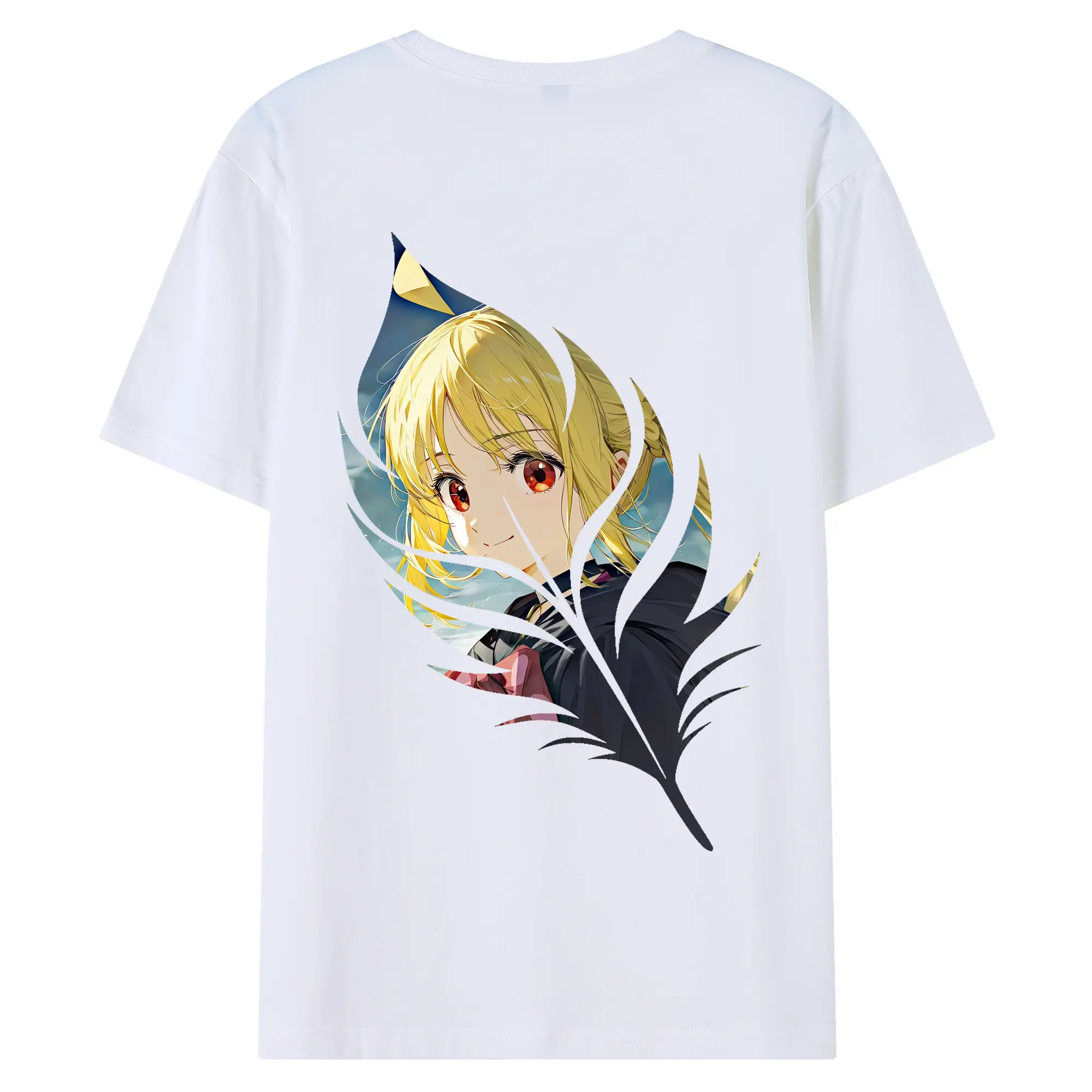 ぼっちざろっく！ グッズ,伊地知虹夏 - 綿100％ 半袖Tシャツ ・ バックプリント ・ 快適 通気性 ・ 日常使い 散歩 スポーツ用