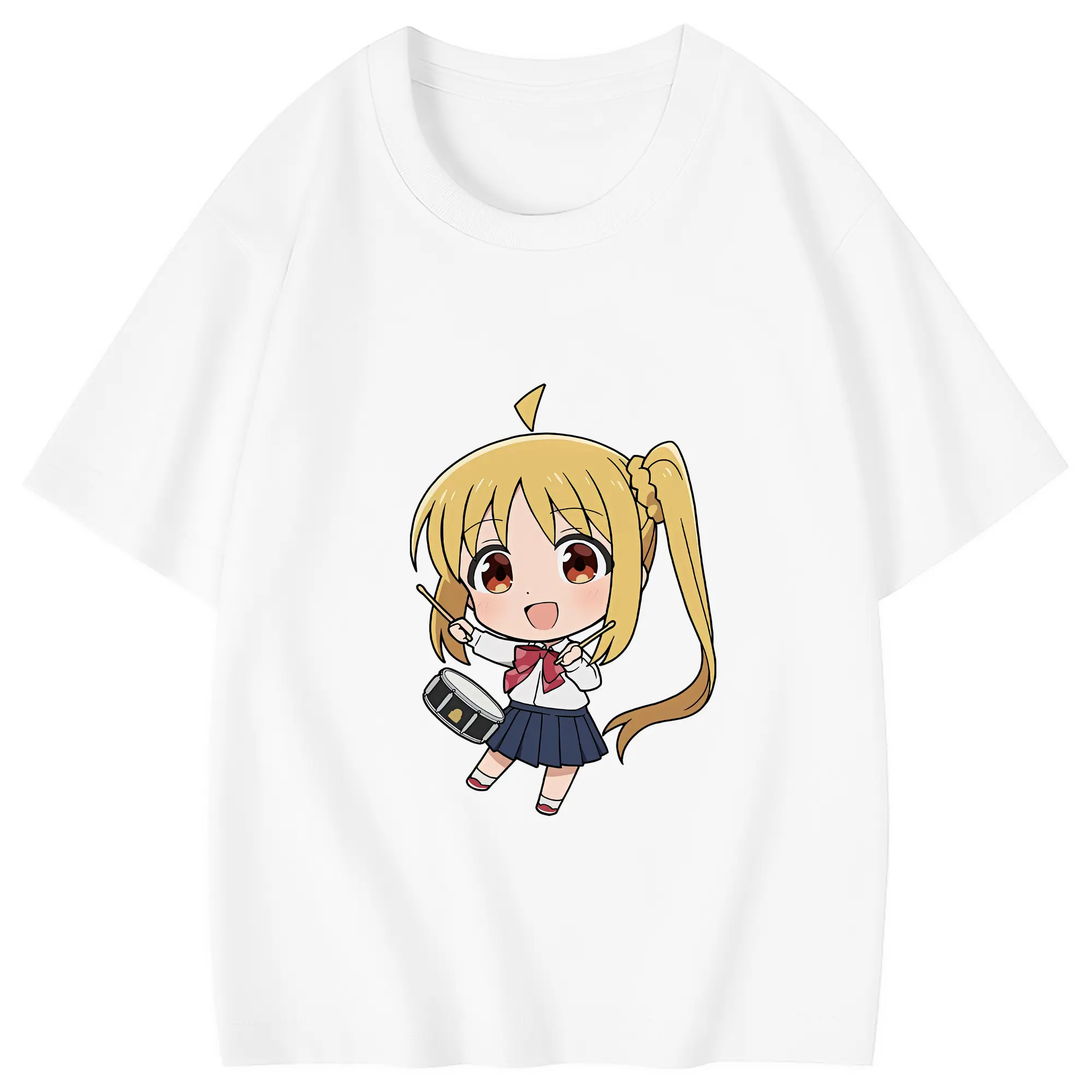 ぼっちざろっく！ グッズ,伊地知虹夏 - 綿100％ キッズTシャツ ・ フロントプリント ・ 快適 通気性 ・ スポーツ カジュアル 散歩用