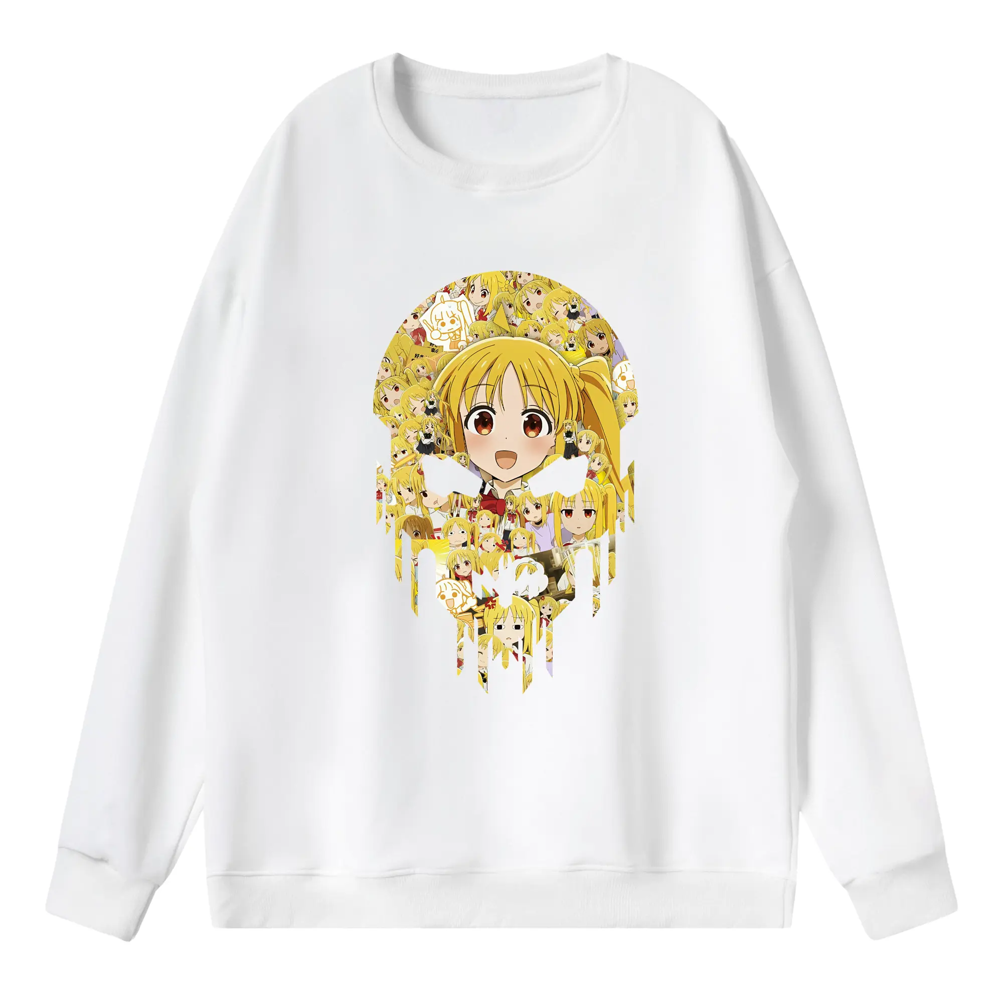 ぼっちざろっく！ グッズ,伊地知虹夏 - 薄手 クルーネック スウェット 裏毛260g · ポリエステル 春秋向け カジュアル 男女兼用 · トレーナー デイリー スポーツ 散歩に最適