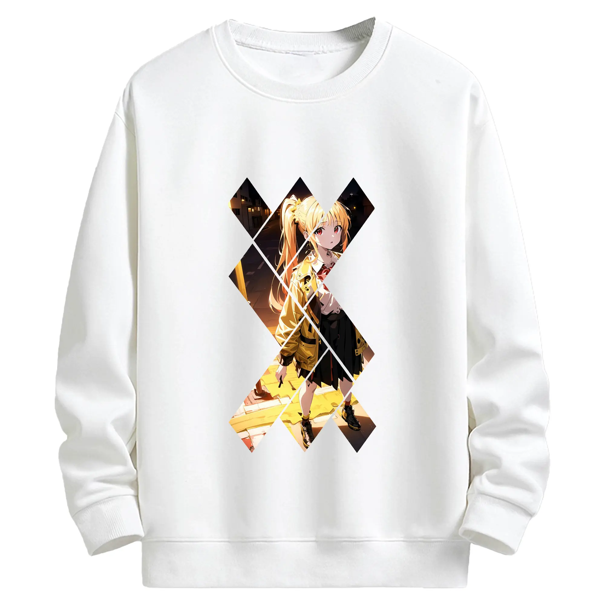 ぼっちざろっく！ グッズ,伊地知虹夏 - キッズ クルーネックスウェットシャツ ・ フロントプリント ・ 綿80％ ポリエステル20％ ・ 快適 通学 スポーツ 日常使い お散歩用