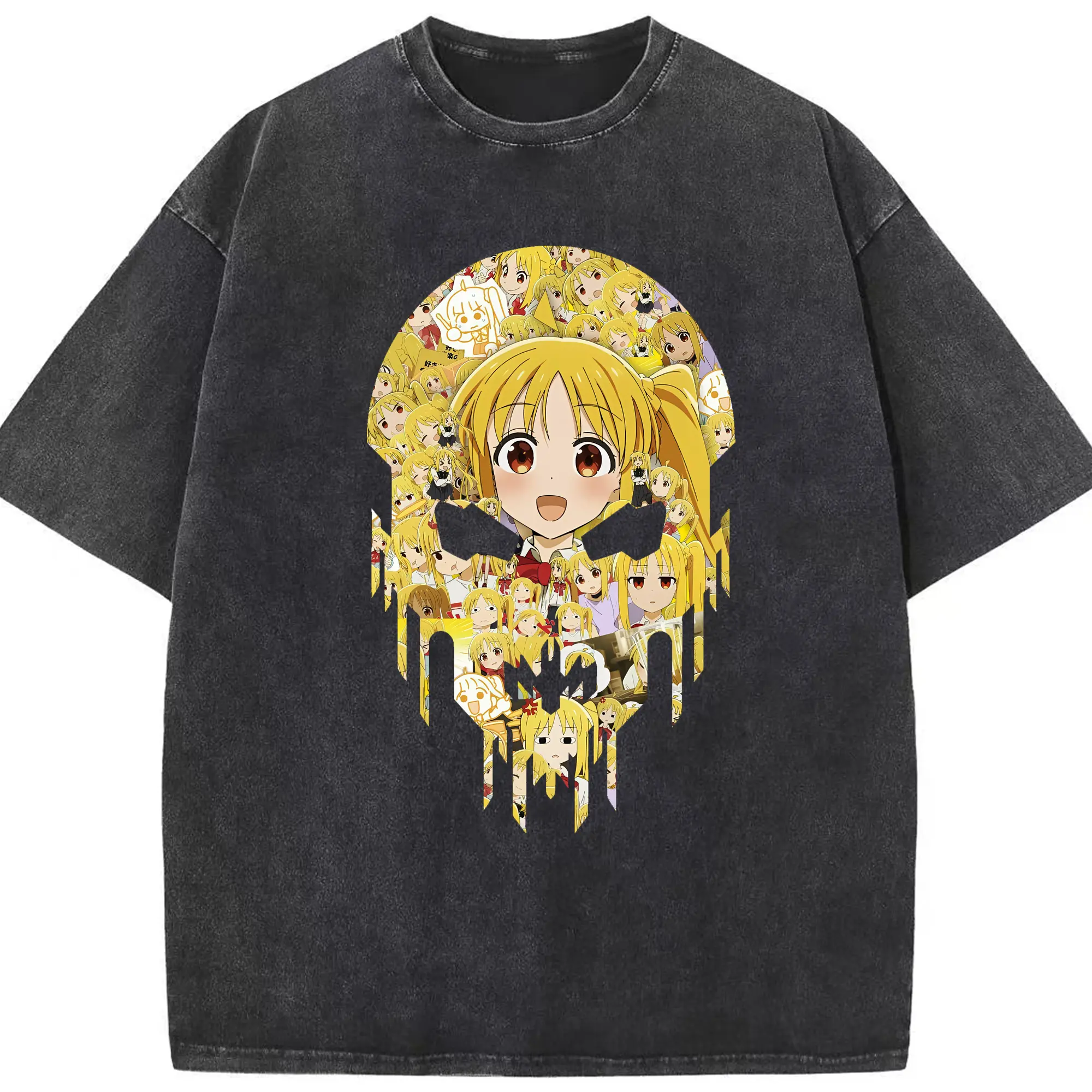 ぼっちざろっく！ グッズ,伊地知虹夏 - 綿100％ ヴィンテージ風 半袖Tシャツ ・ フロントプリント ・ 柔らか肌触り ・ 通気性 快適 ・ スポーツ カジュアル 外出用