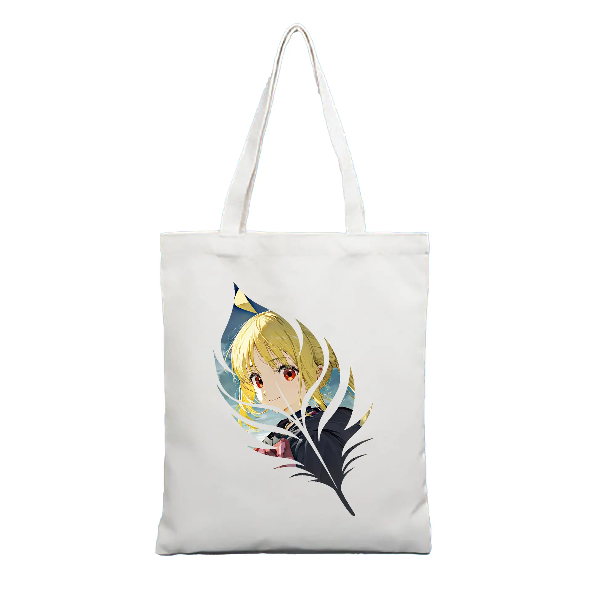 ぼっちざろっく！ グッズ,伊地知虹夏 - 縦型キャンバス手提げバッグ（トートバッグ） ・ キャンバス素材 ・ ショッピング用 ・ 軽量 丈夫 お手入れ簡単