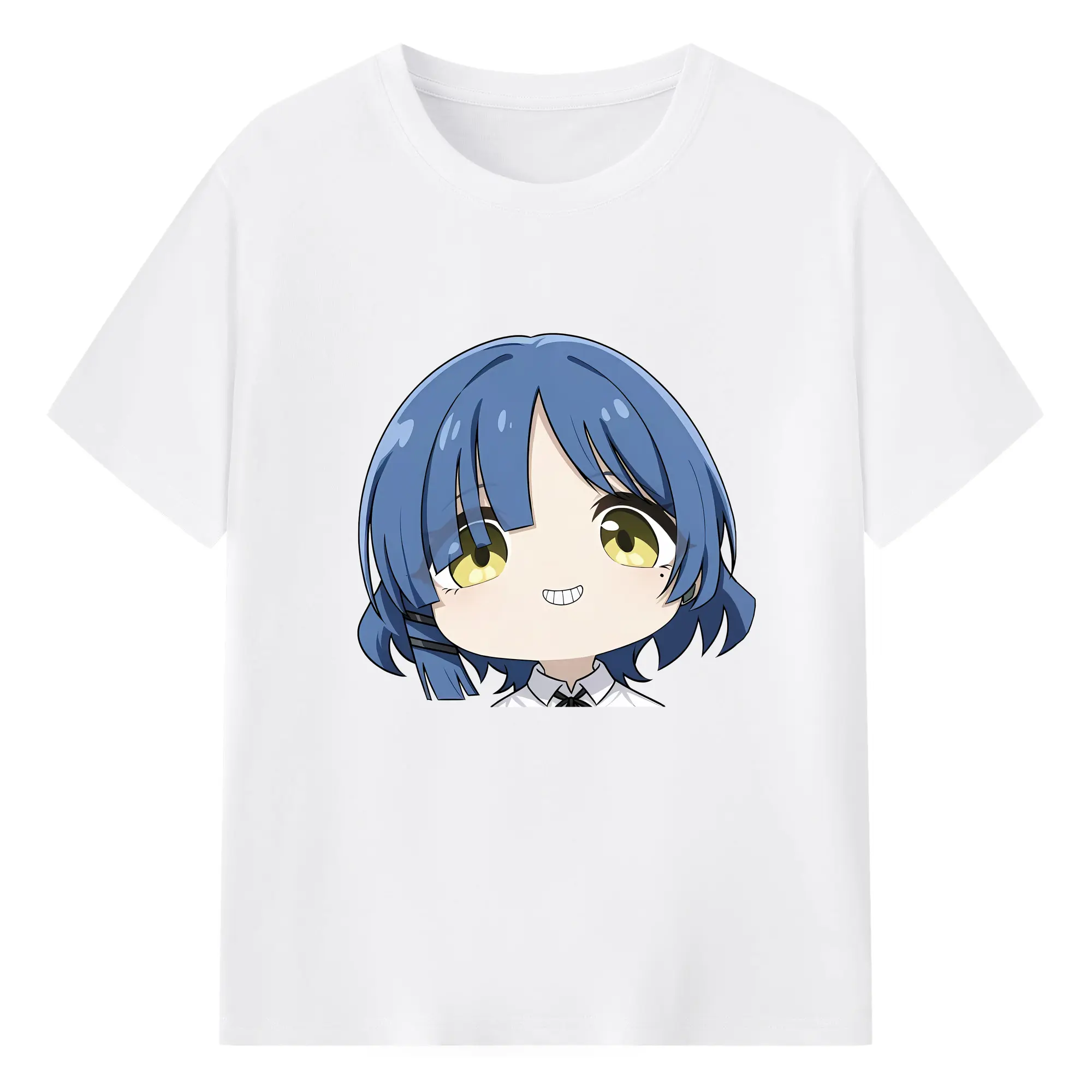 ぼっちざろっく！ グッズ,山田リョウ - 綿100％ 半袖Tシャツ ・ フロントプリント ・ 快適 通気性 ・ 日常使い 散歩 スポーツ用