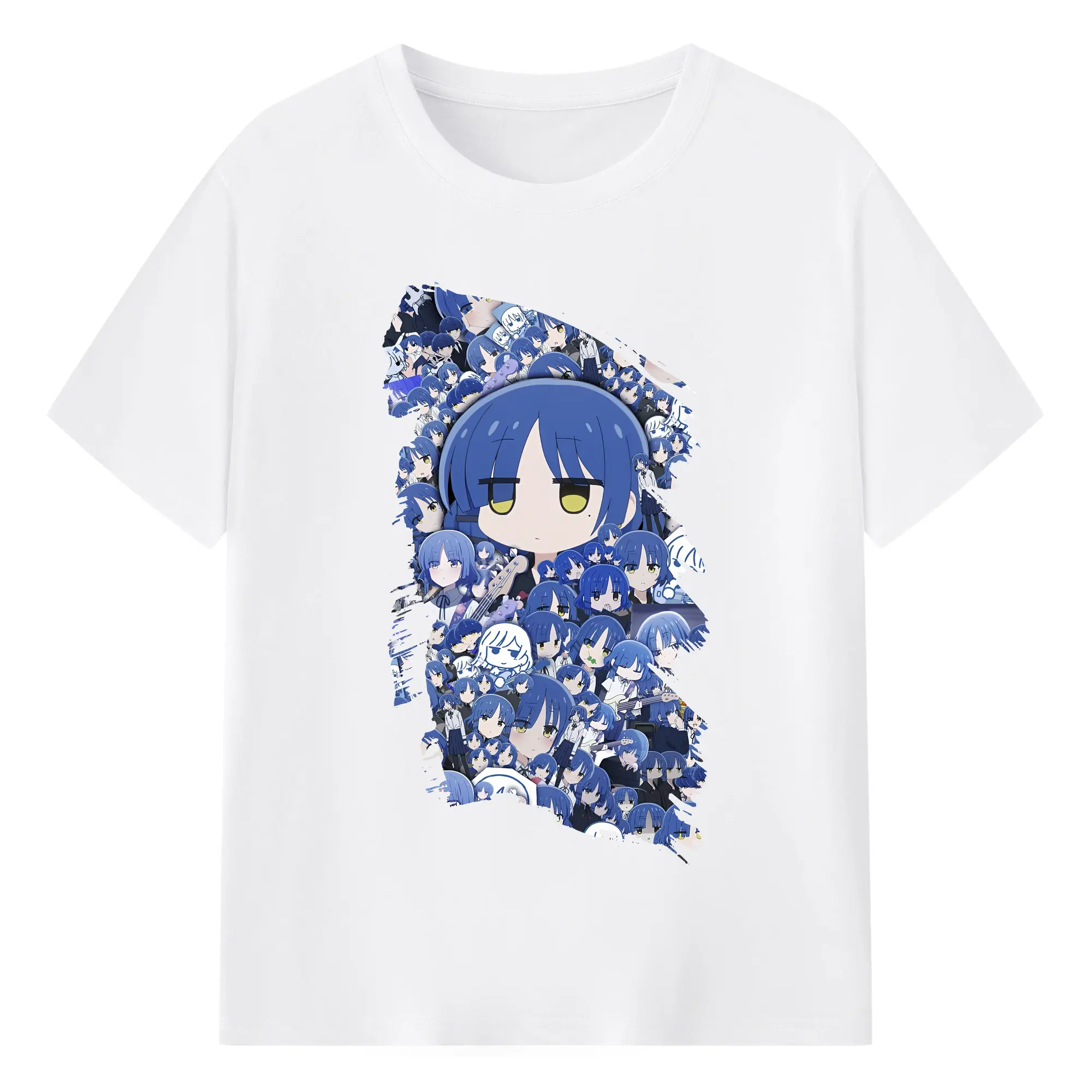 ぼっちざろっく！ グッズ,山田リョウ - 綿100％ 半袖Tシャツ ・ フロントプリント ・ 快適 通気性 ・ 日常使い 散歩 スポーツ用