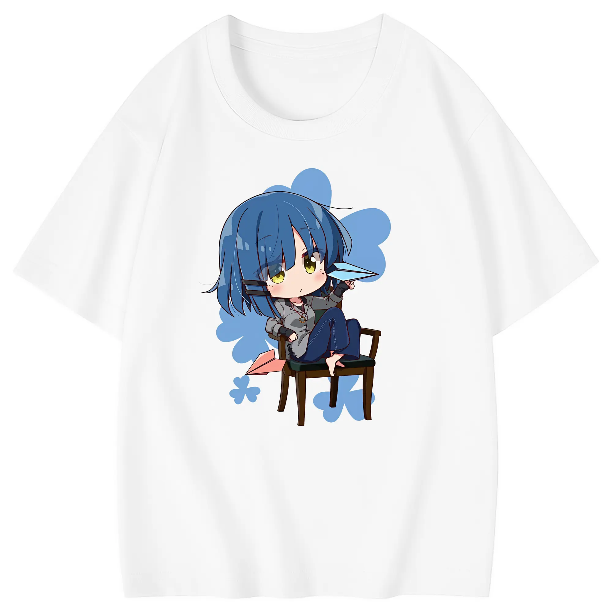 ぼっちざろっく！ グッズ,山田リョウ - 綿100％ キッズTシャツ ・ フロントプリント ・ 快適 通気性 ・ スポーツ カジュアル 散歩用