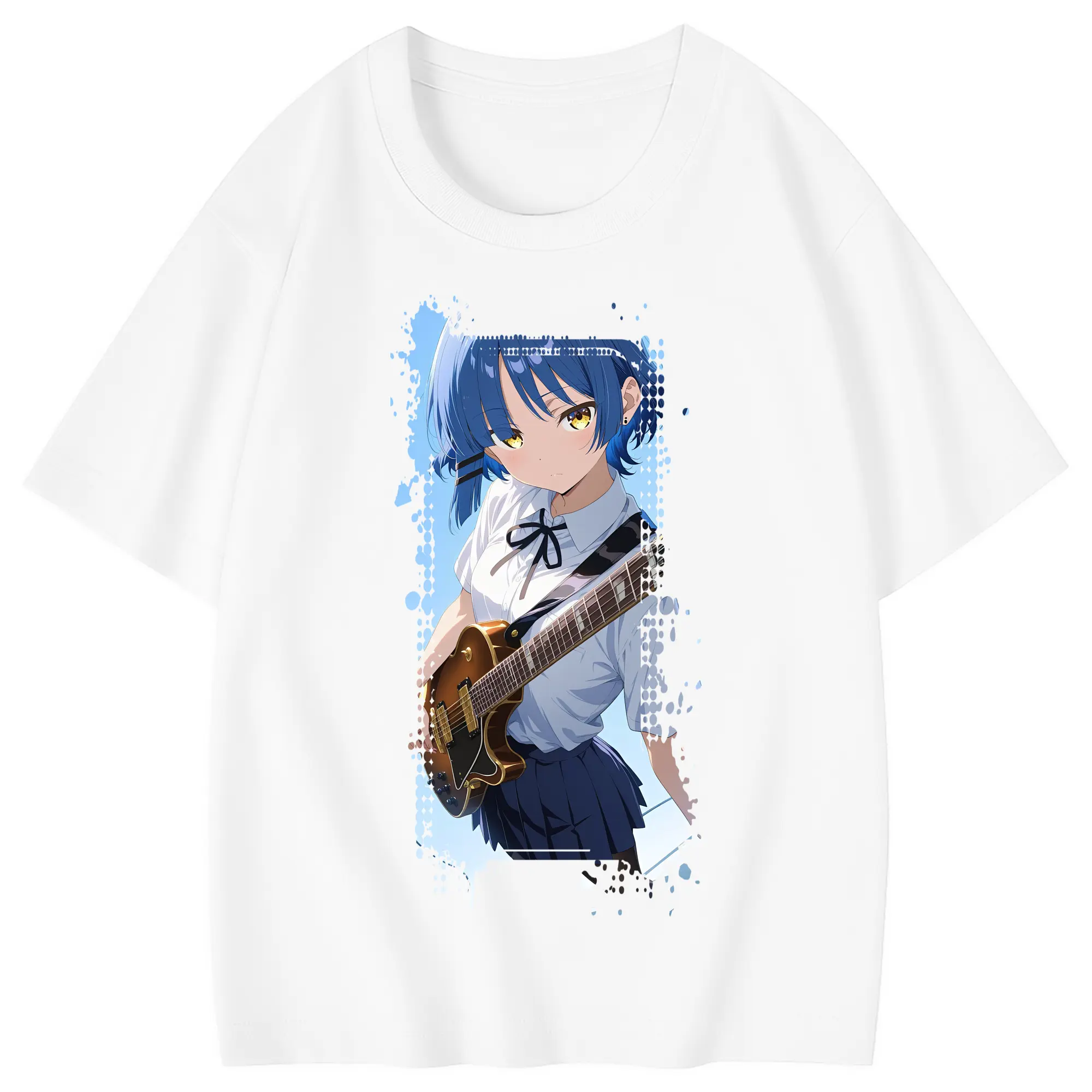 ぼっちざろっく！ グッズ,山田リョウ - 綿100％ キッズTシャツ ・ フロントプリント ・ 快適 通気性 ・ スポーツ カジュアル 散歩用