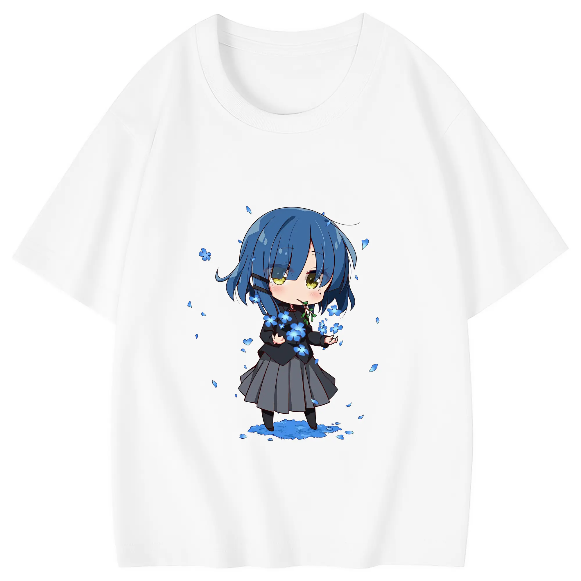 ぼっちざろっく！ グッズ,山田リョウ - 綿100％ キッズTシャツ ・ フロントプリント ・ 快適 通気性 ・ スポーツ カジュアル 散歩用