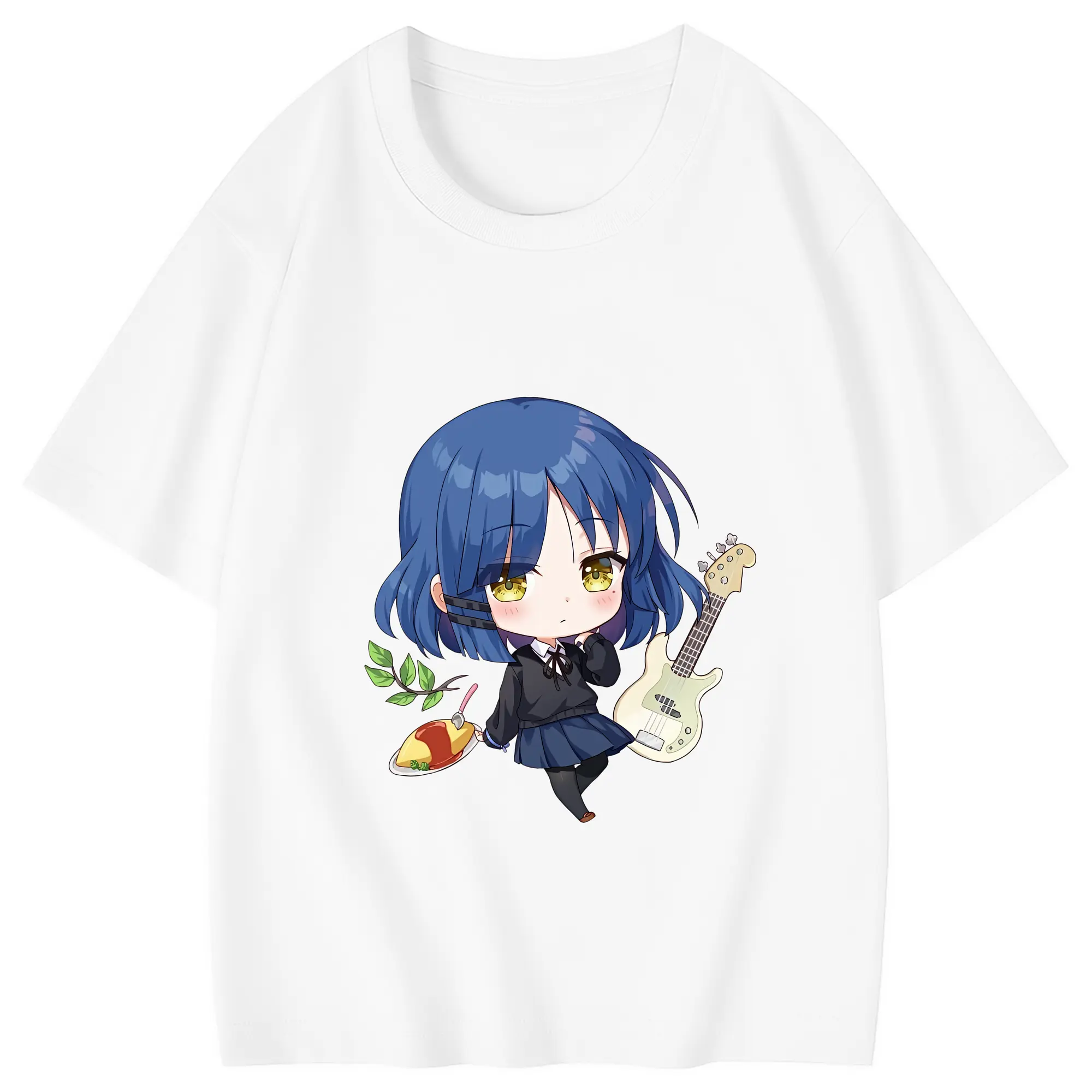 ぼっちざろっく！ グッズ,山田リョウ - 綿100％ キッズTシャツ ・ フロントプリント ・ 快適 通気性 ・ スポーツ カジュアル 散歩用