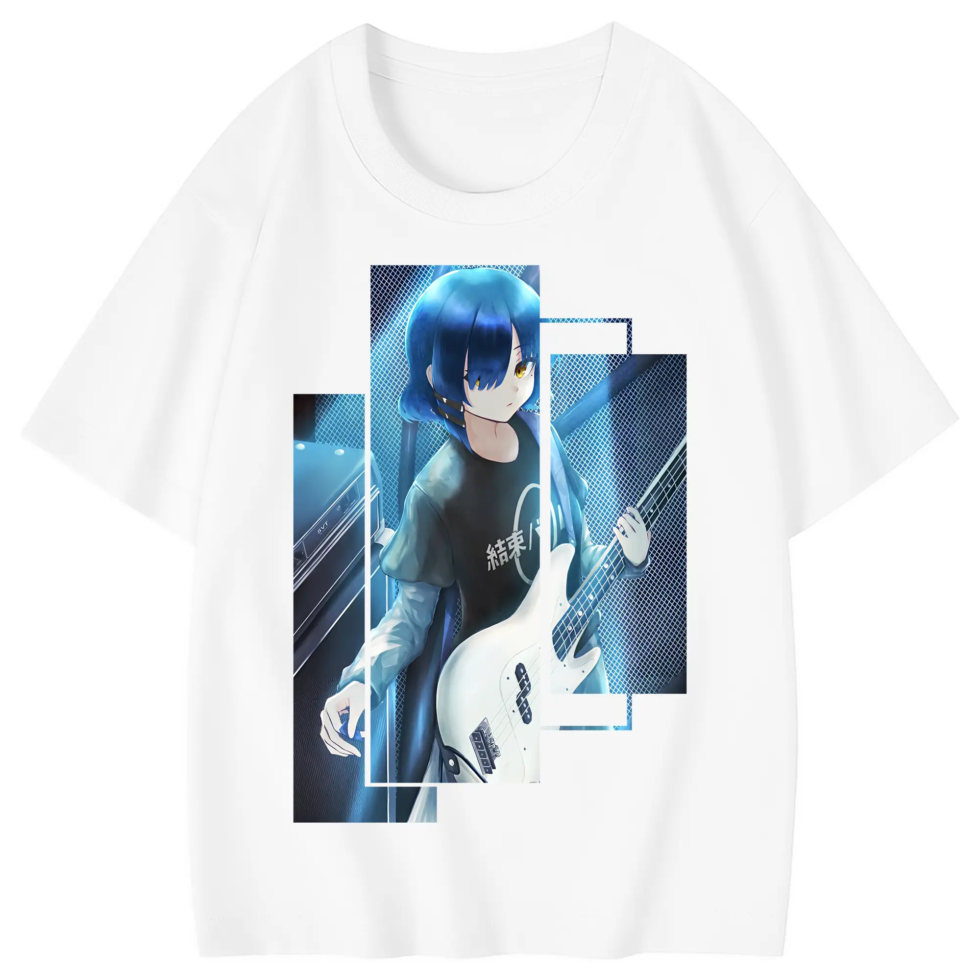 ぼっちざろっく！ グッズ,山田リョウ - 綿100％ キッズTシャツ ・ フロントプリント ・ 快適 通気性 ・ スポーツ カジュアル 散歩用