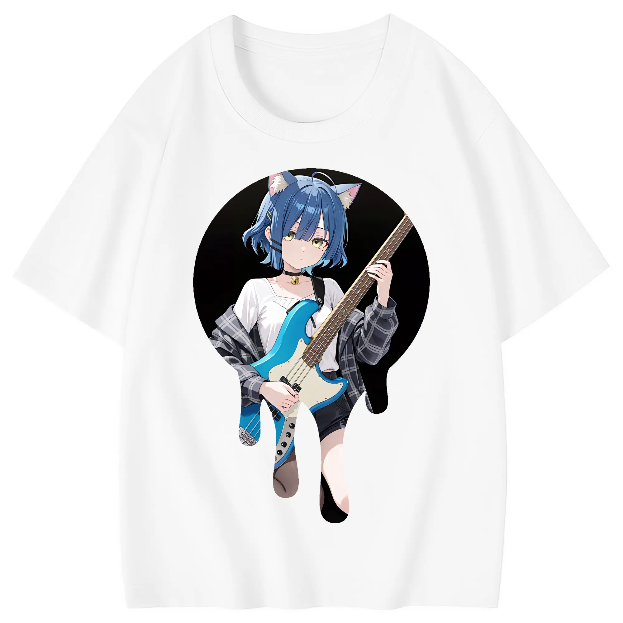 ぼっちざろっく！ グッズ,山田リョウ - 綿100％ キッズTシャツ ・ フロントプリント ・ 快適 通気性 ・ スポーツ カジュアル 散歩用