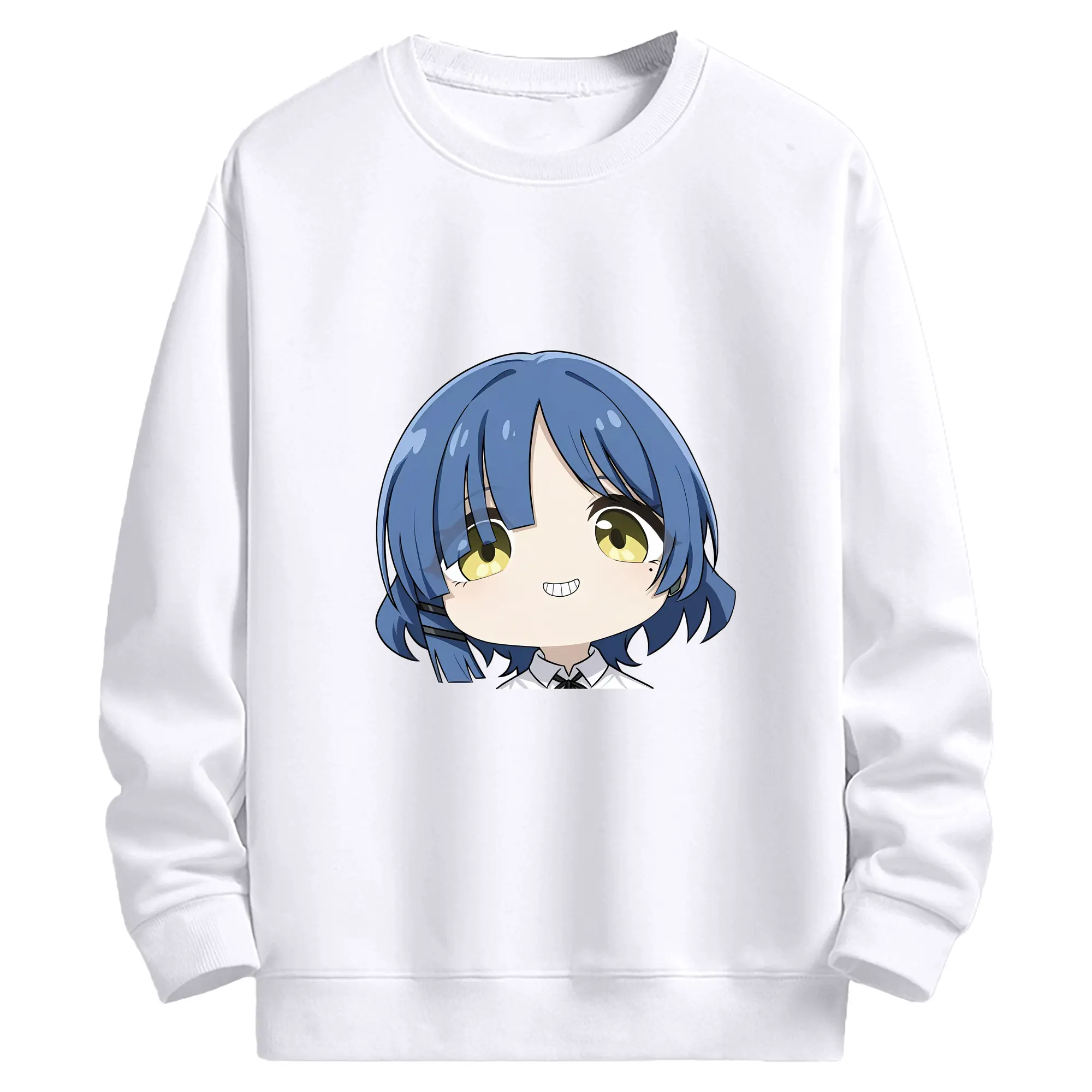 ぼっちざろっく！ グッズ,山田リョウ - 高品質 クルーネック スウェット ・ コットン59％ ポリエステル41％ ・ ユニセックス 長袖 トレーナー ・ カジュアル デイリー スポーツ 散歩用