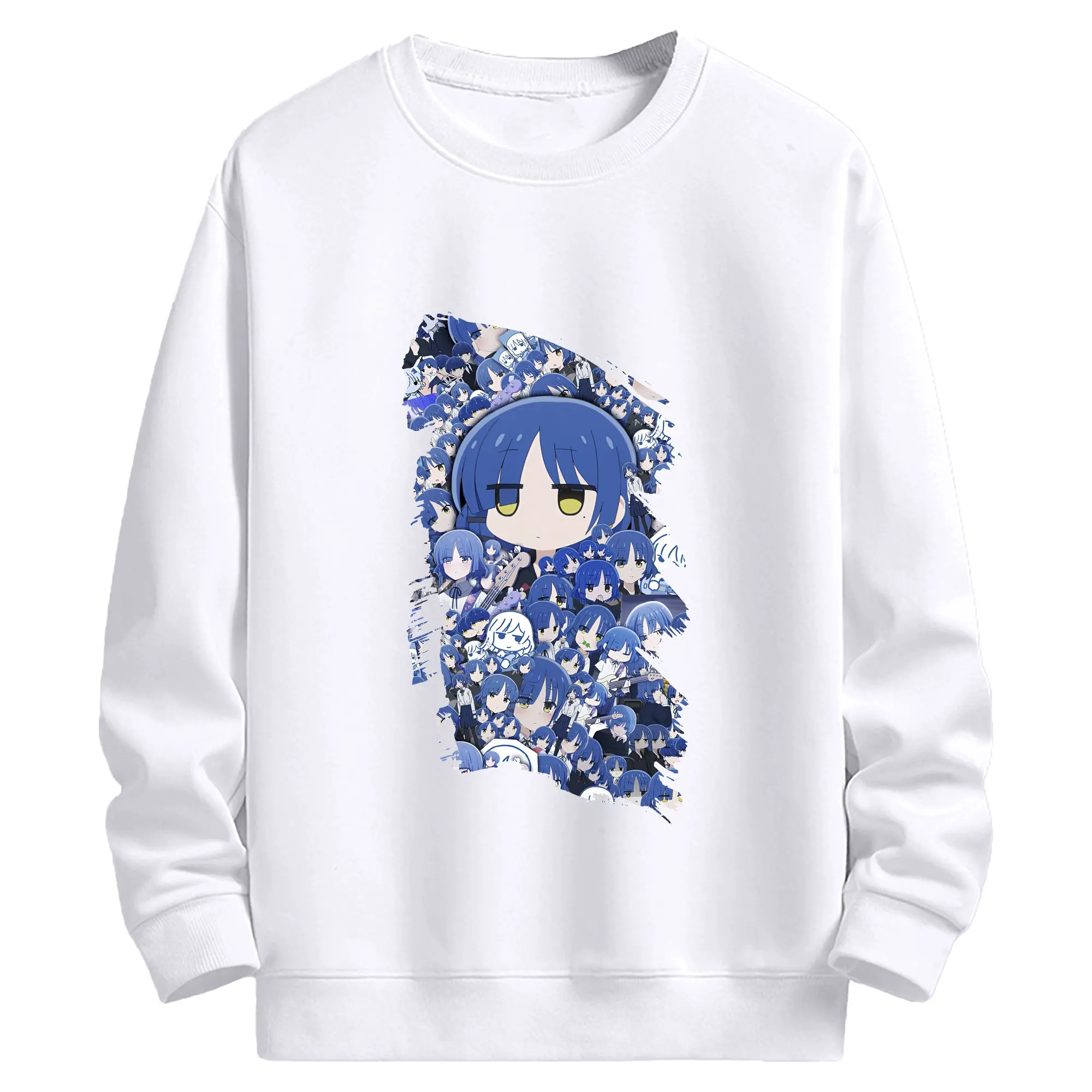 ぼっちざろっく！ グッズ,山田リョウ - 高品質 クルーネック スウェット ・ コットン59％ ポリエステル41％ ・ ユニセックス 長袖 トレーナー ・ カジュアル デイリー スポーツ 散歩用