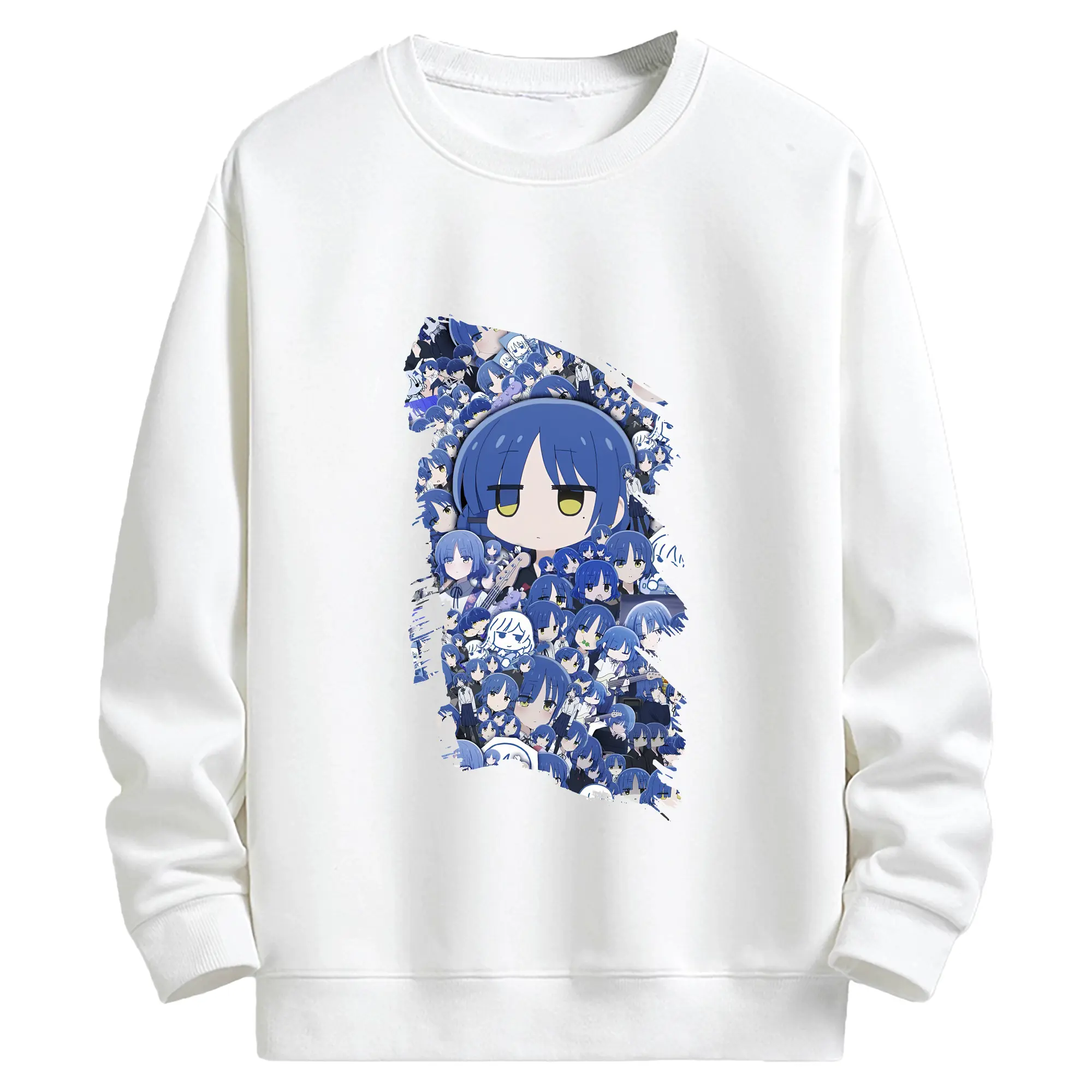 ぼっちざろっく！ グッズ,山田リョウ - キッズ クルーネックスウェットシャツ ・ フロントプリント ・ 綿80％ ポリエステル20％ ・ 快適 通学 スポーツ 日常使い お散歩用