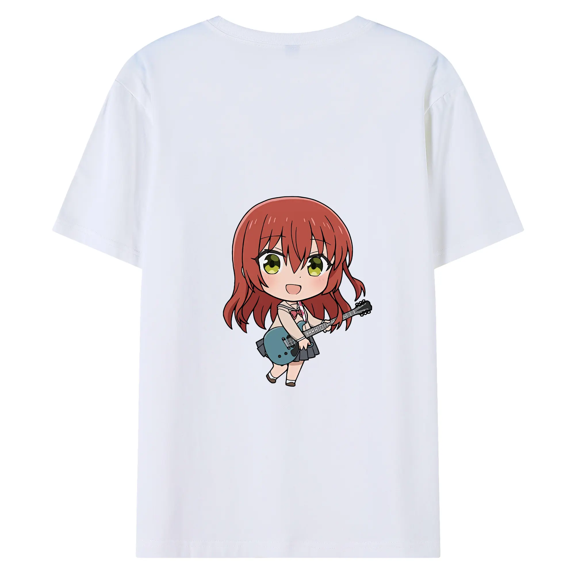ぼっちざろっく！ グッズ,喜多郁代 - 綿100％ 半袖Tシャツ ・ バックプリント ・ 快適 通気性 ・ 日常使い 散歩 スポーツ用