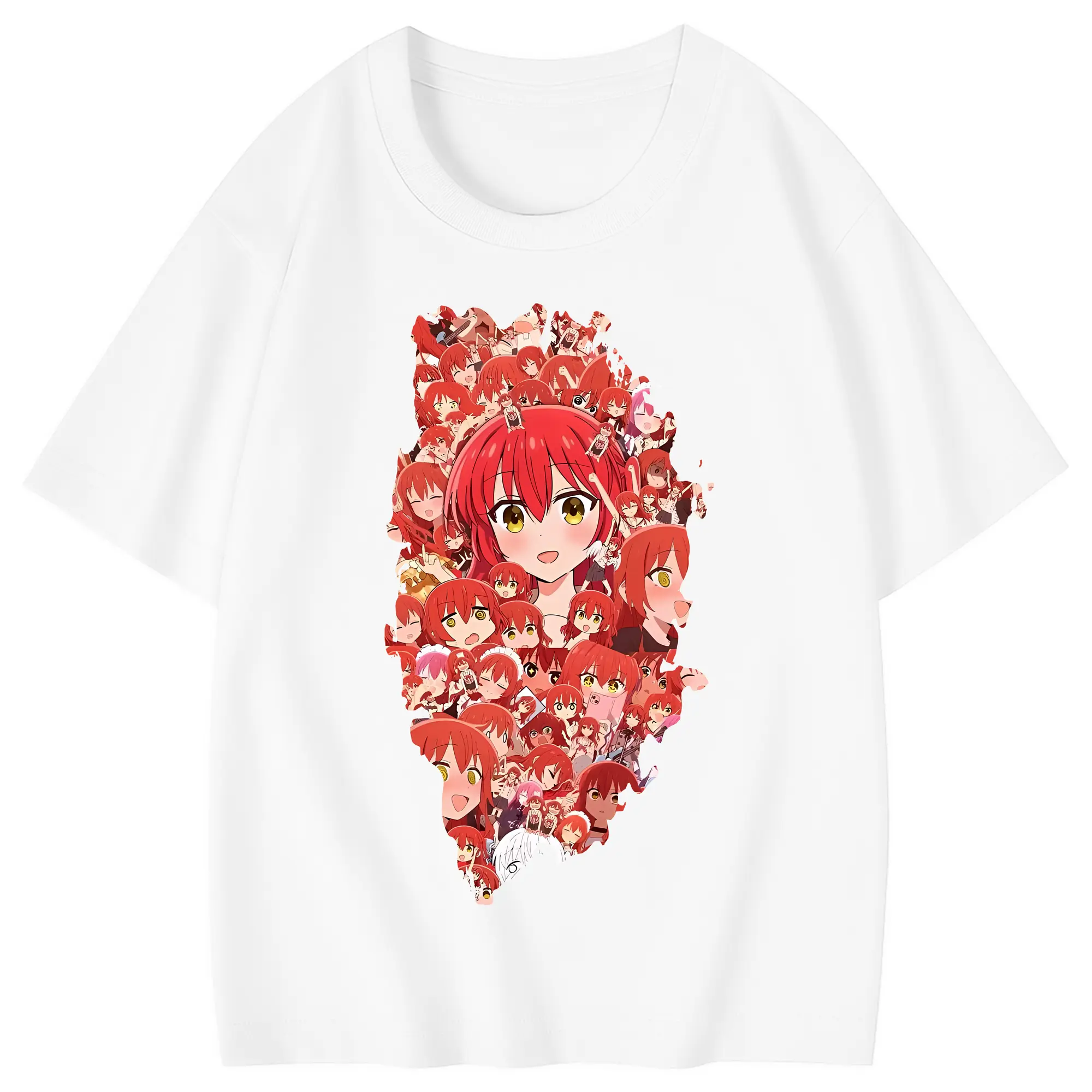 ぼっちざろっく！ グッズ,喜多郁代 - 綿100％ キッズTシャツ ・ フロントプリント ・ 快適 通気性 ・ スポーツ カジュアル 散歩用