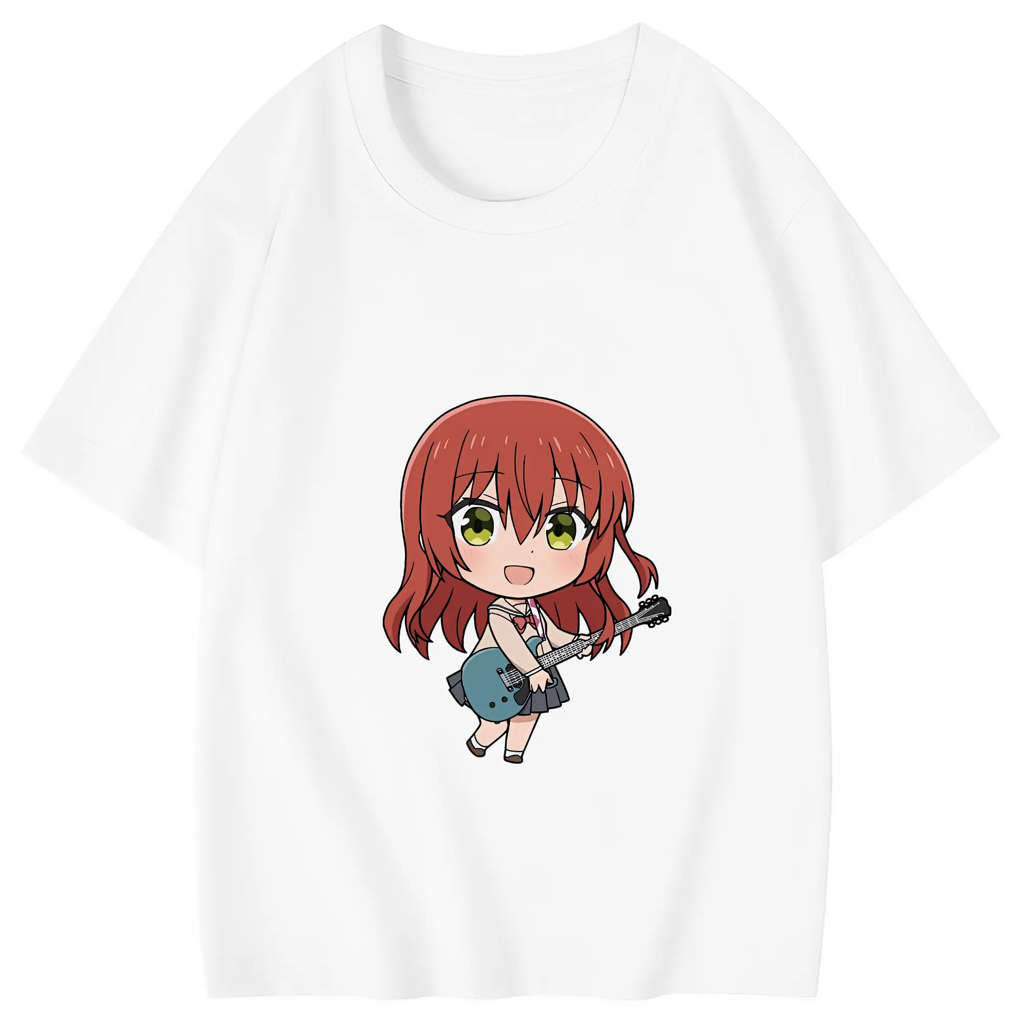 ぼっちざろっく！ グッズ,喜多郁代 - 綿100％ キッズTシャツ ・ フロントプリント ・ 快適 通気性 ・ スポーツ カジュアル 散歩用