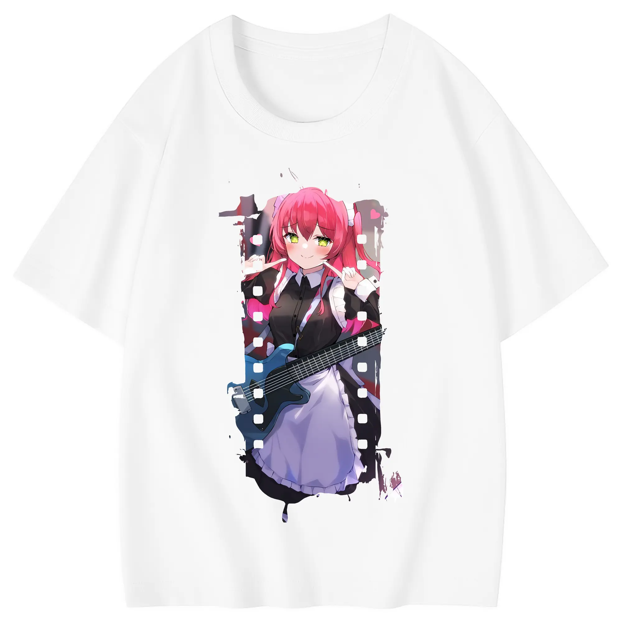 ぼっちざろっく！ グッズ,喜多郁代 - 綿100％ キッズTシャツ ・ フロントプリント ・ 快適 通気性 ・ スポーツ カジュアル 散歩用