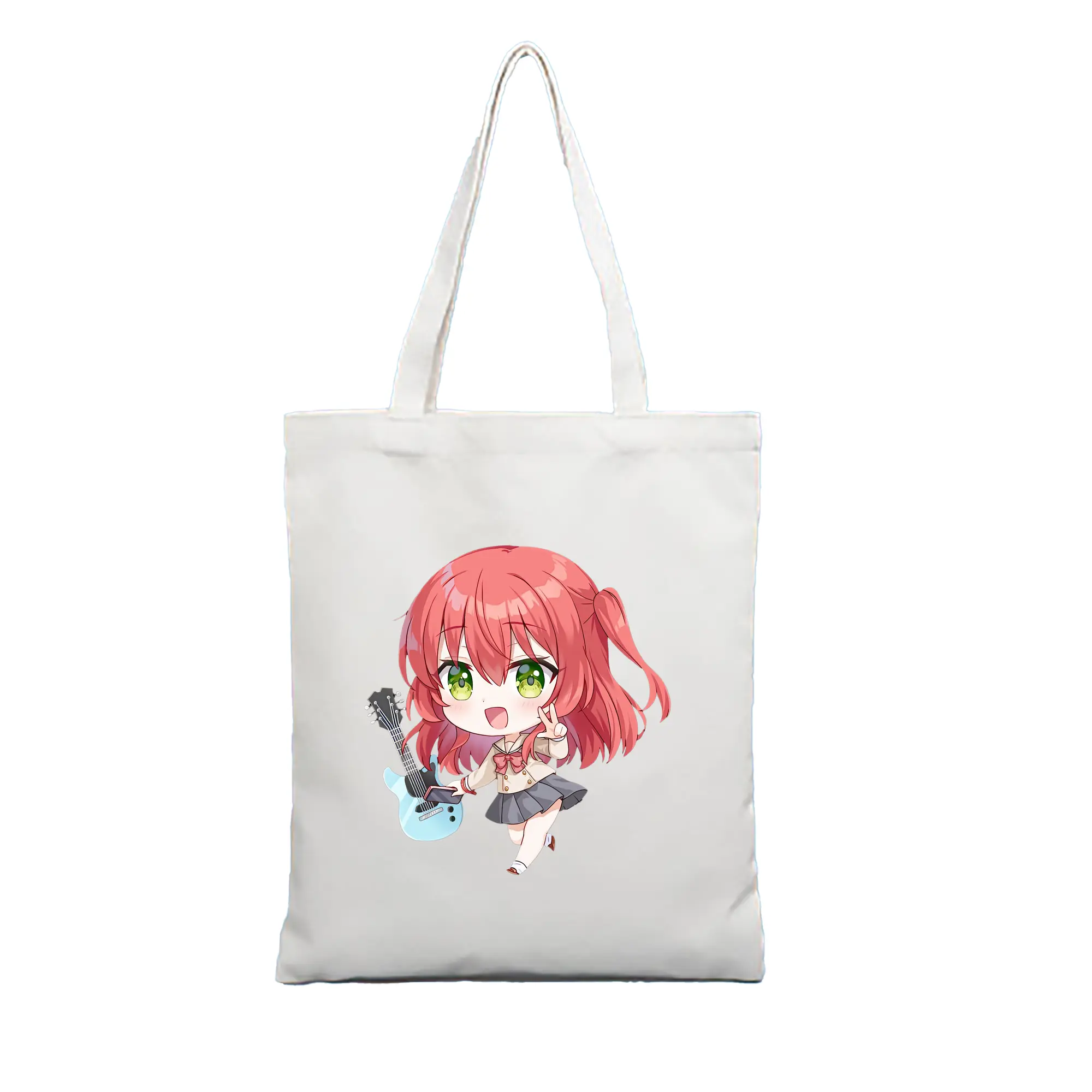 ぼっちざろっく！ グッズ,喜多郁代 - 縦型キャンバス手提げバッグ（トートバッグ） ・ キャンバス素材 ・ ショッピング用 ・ 軽量 丈夫 お手入れ簡単