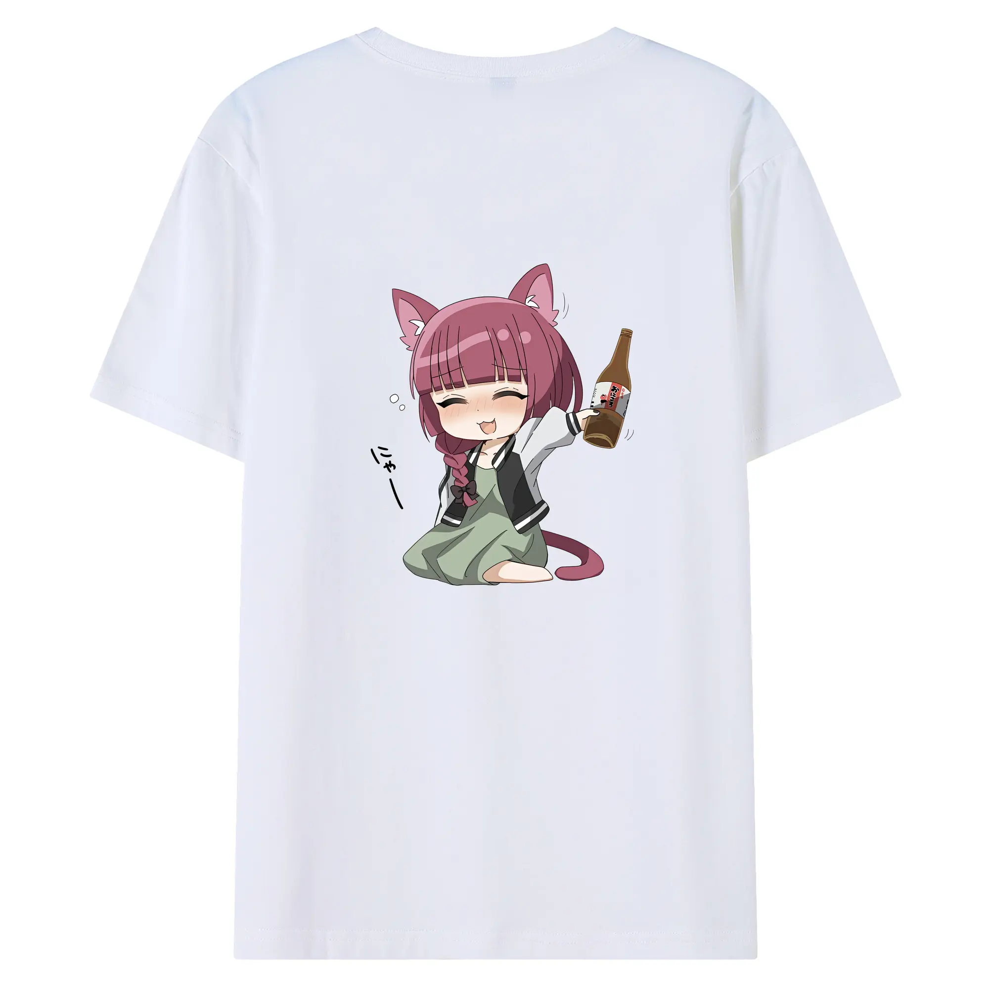 ぼっちざろっく！ グッズ,廣井きくり - 綿100％ 半袖Tシャツ ・ バックプリント ・ 快適 通気性 ・ 日常使い 散歩 スポーツ用