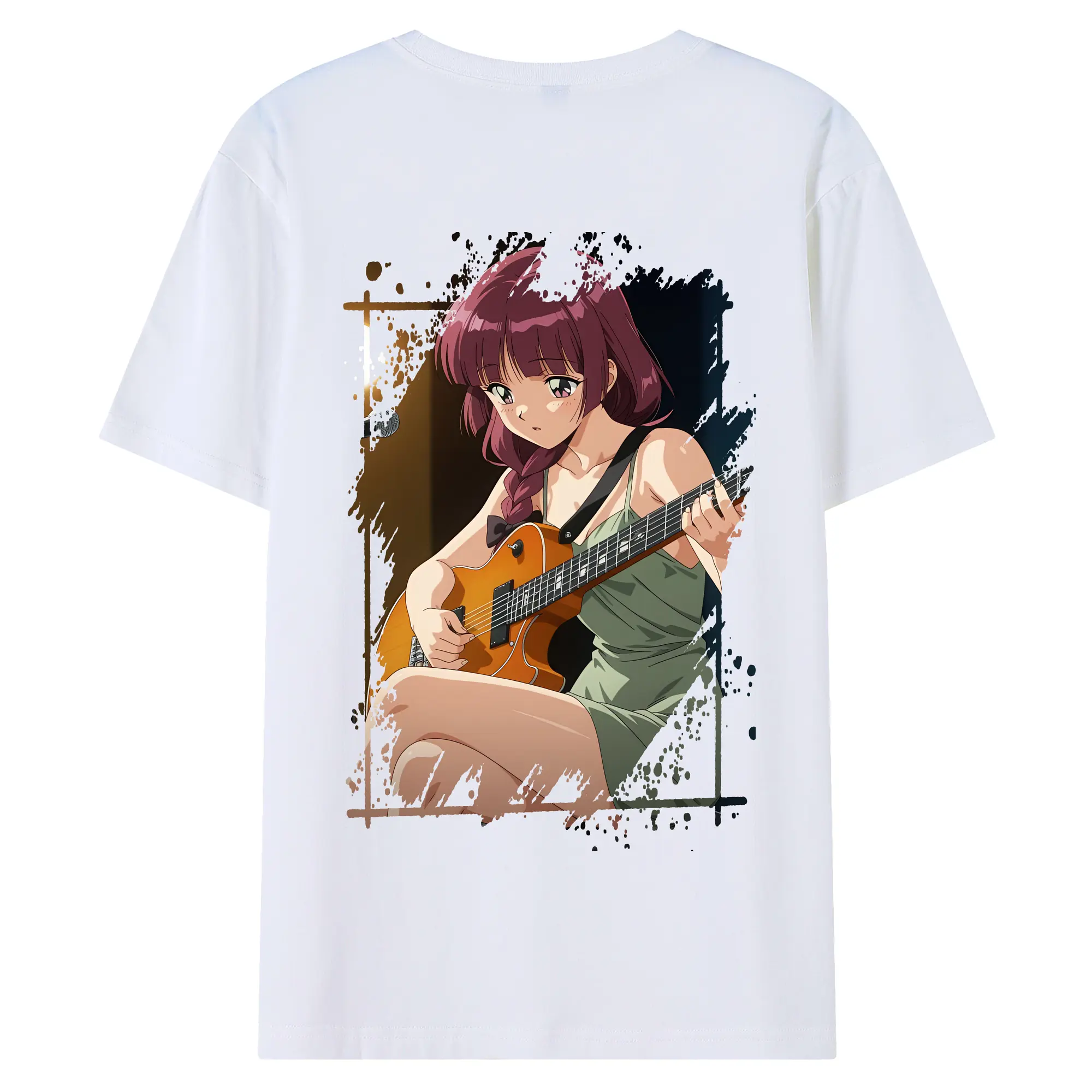 ぼっちざろっく！ グッズ,廣井きくり - 綿100％ 半袖Tシャツ ・ バックプリント ・ 快適 通気性 ・ 日常使い 散歩 スポーツ用