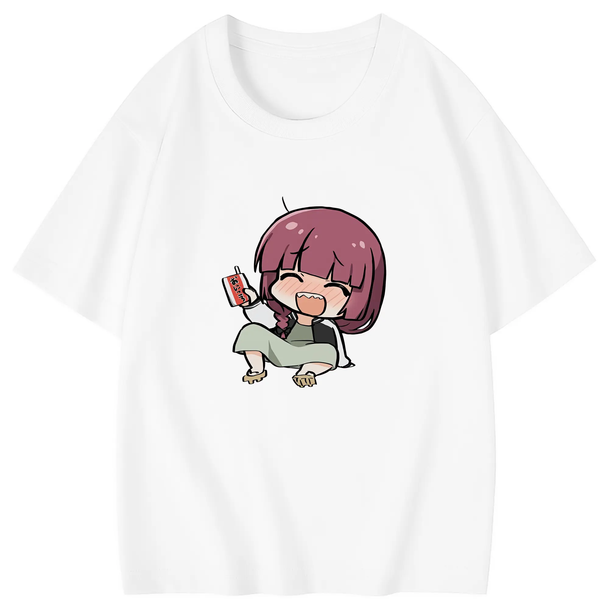 ぼっちざろっく！ グッズ,廣井きくり - 綿100％ キッズTシャツ ・ フロントプリント ・ 快適 通気性 ・ スポーツ カジュアル 散歩用
