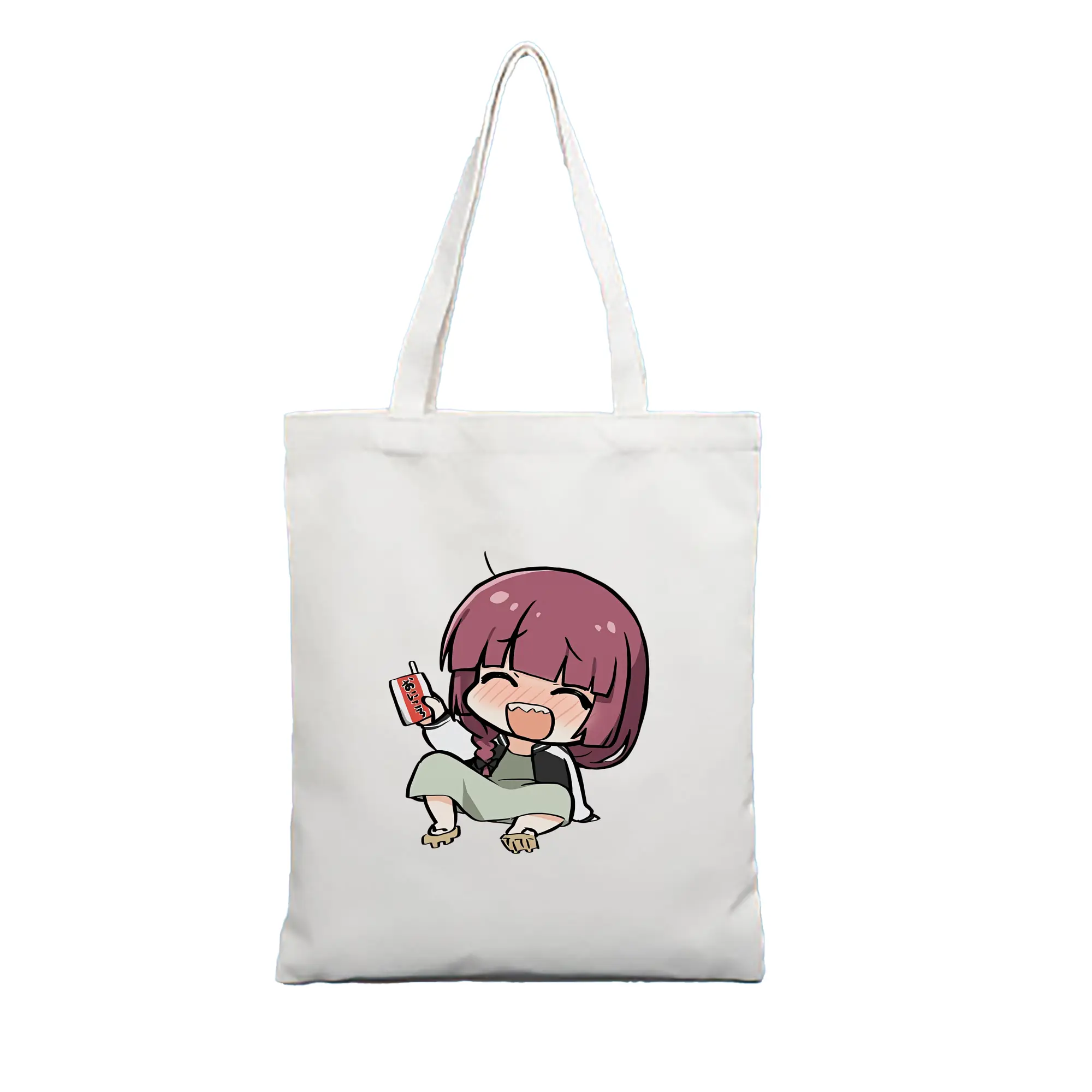 ぼっちざろっく！ グッズ,廣井きくり - 縦型キャンバス手提げバッグ（トートバッグ） ・ キャンバス素材 ・ ショッピング用 ・ 軽量 丈夫 お手入れ簡単
