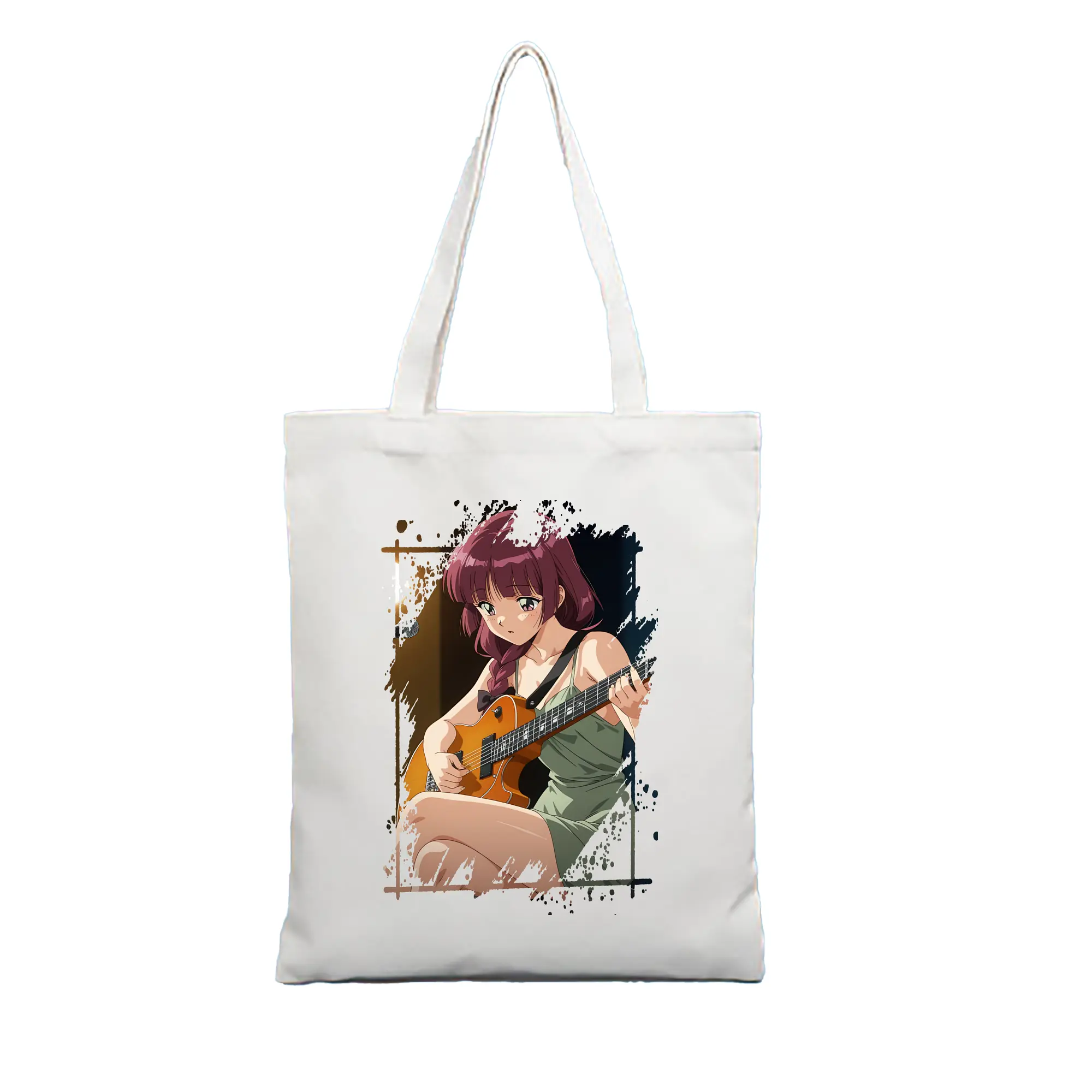 ぼっちざろっく！ グッズ,廣井きくり - 縦型キャンバス手提げバッグ（トートバッグ） ・ キャンバス素材 ・ ショッピング用 ・ 軽量 丈夫 お手入れ簡単