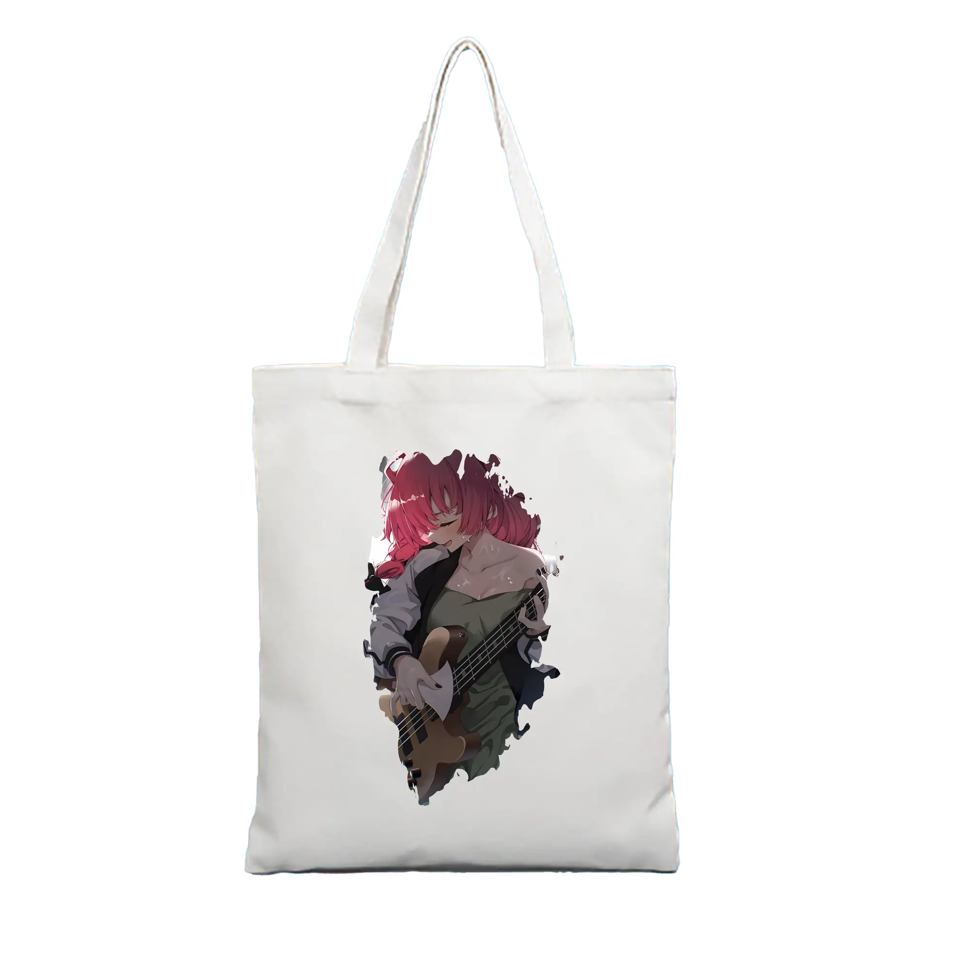 ぼっちざろっく！ グッズ,廣井きくり - 縦型キャンバス手提げバッグ（トートバッグ） ・ キャンバス素材 ・ ショッピング用 ・ 軽量 丈夫 お手入れ簡単